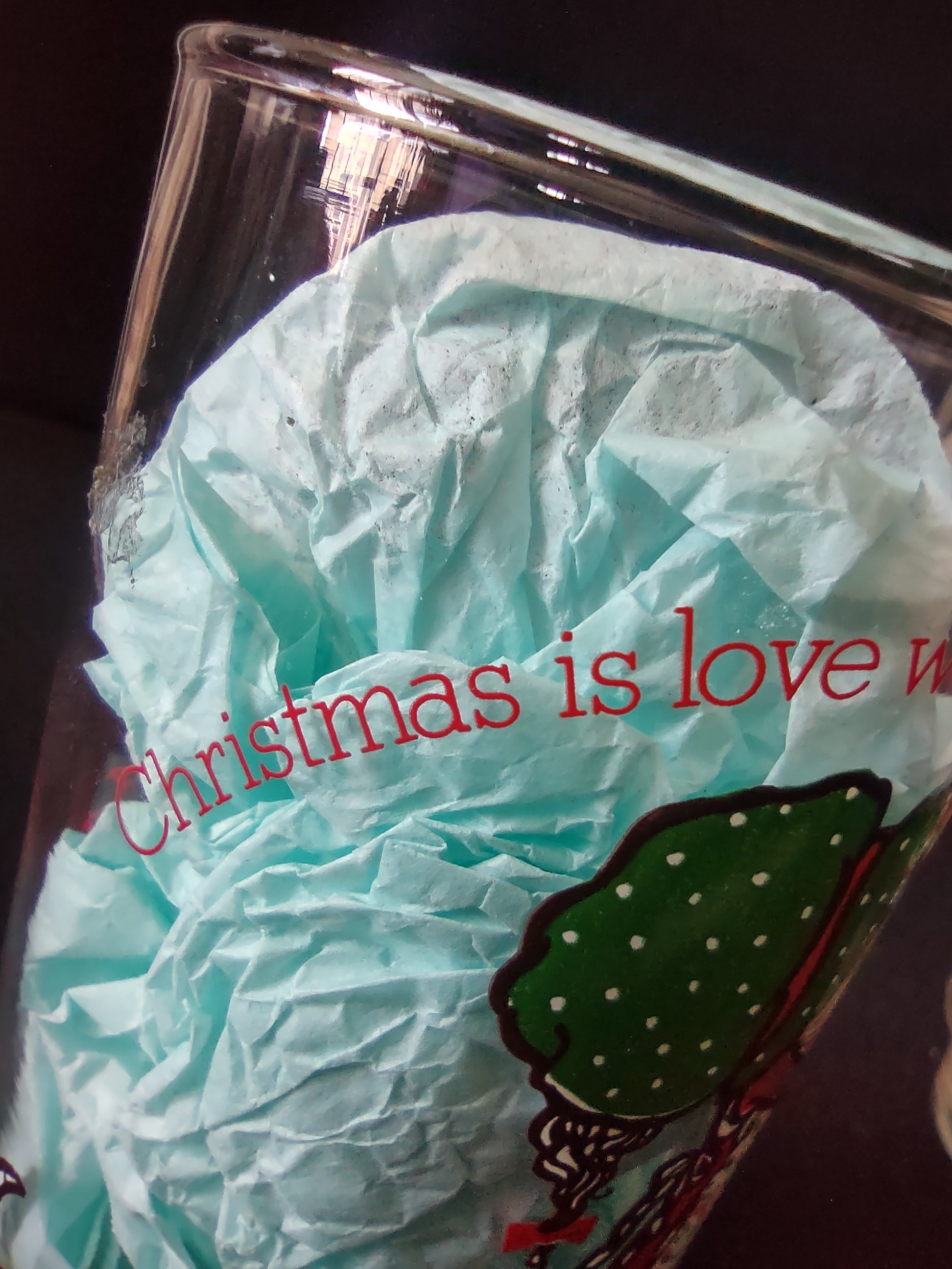 Vintage Coca-Cola Merry Christmas Holly Hobbie Glasses Set of 2 [4857]