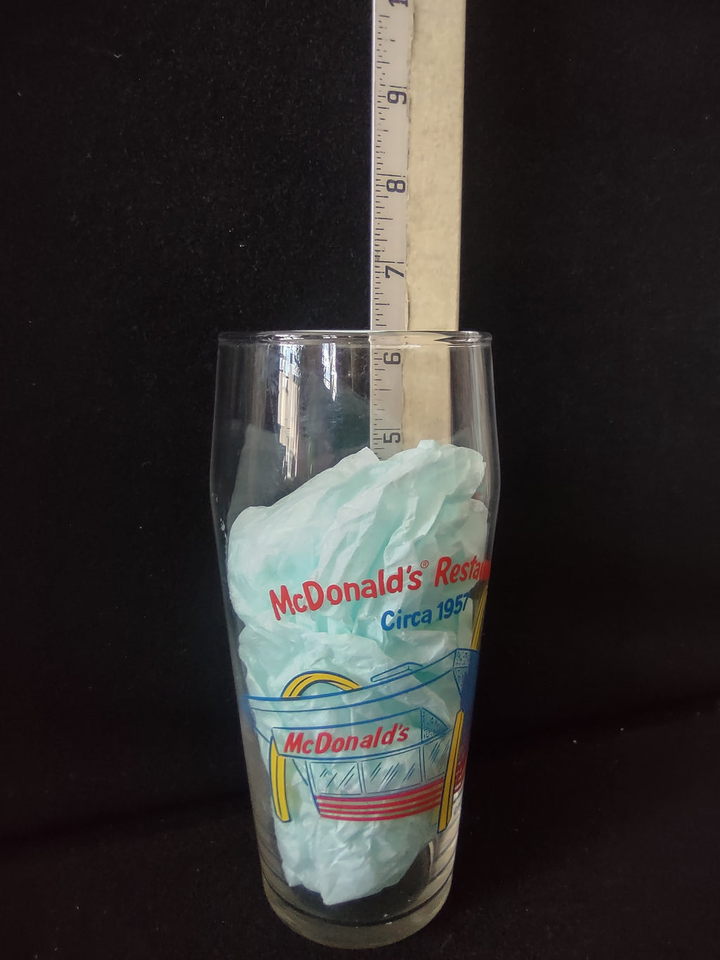 Vintage McDonald's Restaurant Circa 1957 Commemorative Glass [6513]