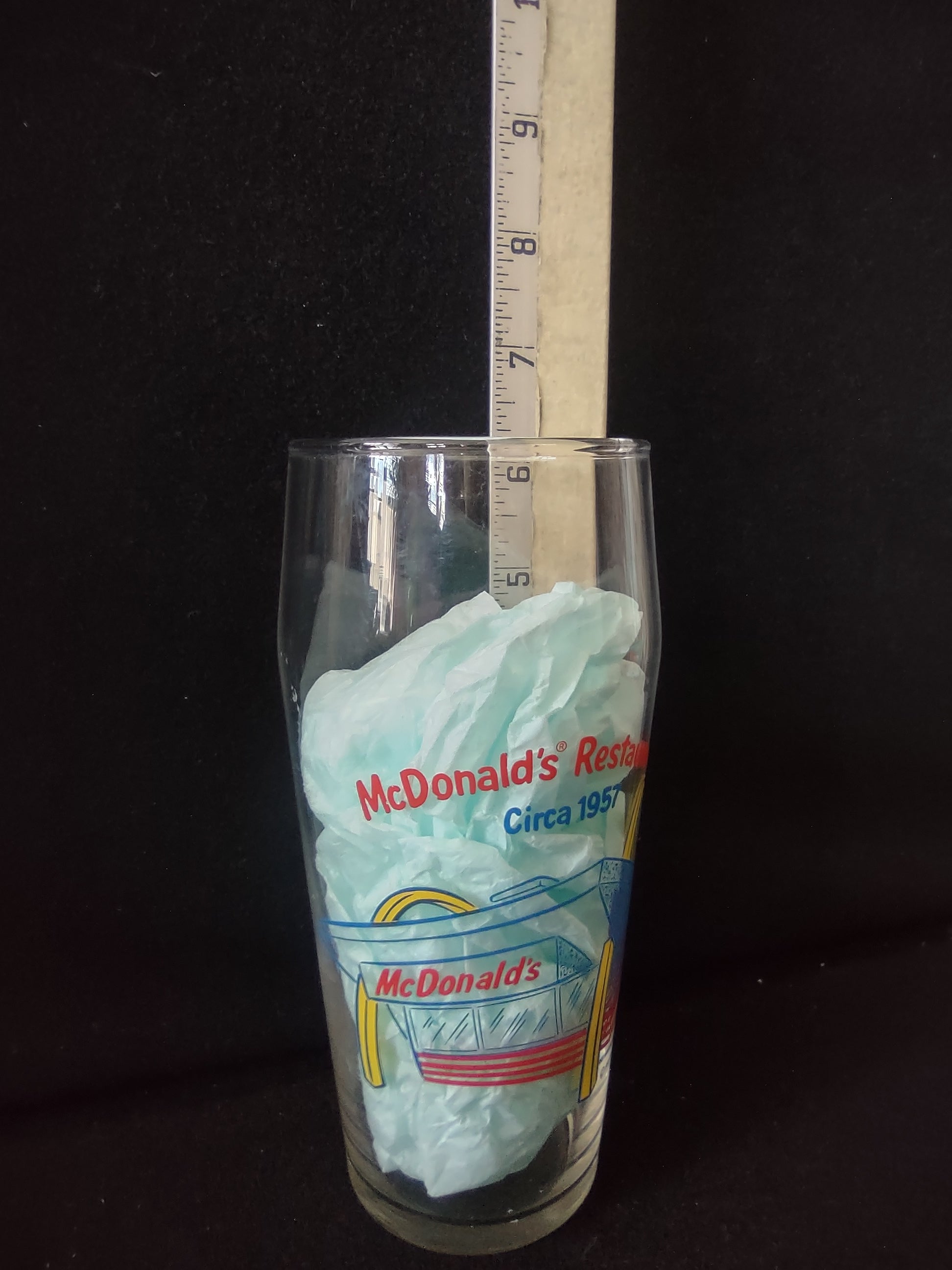 Vintage McDonald's Restaurant Circa 1957 Commemorative Glass [6513]