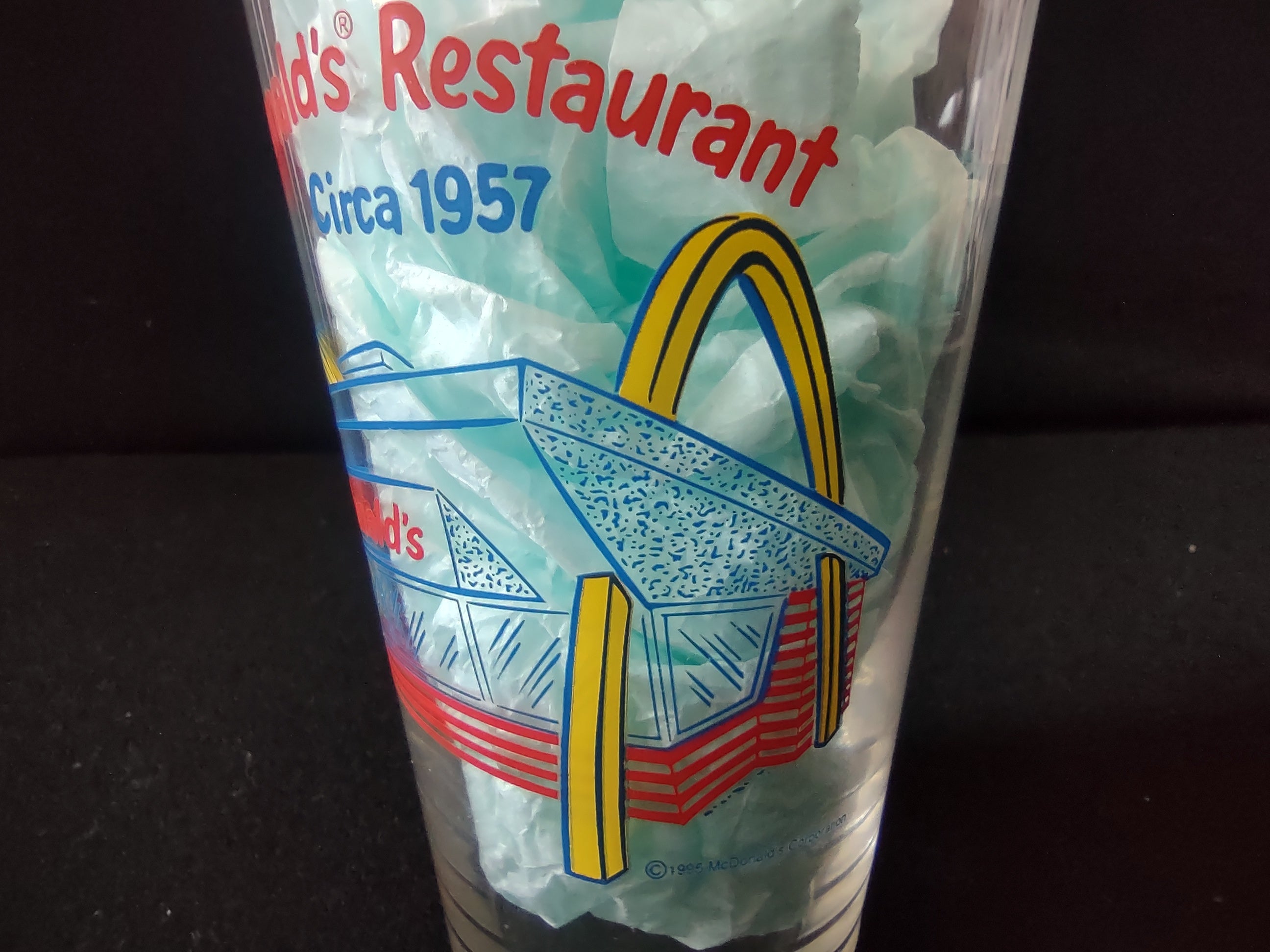 Vintage McDonald's Restaurant Circa 1957 Commemorative Glass [6513]