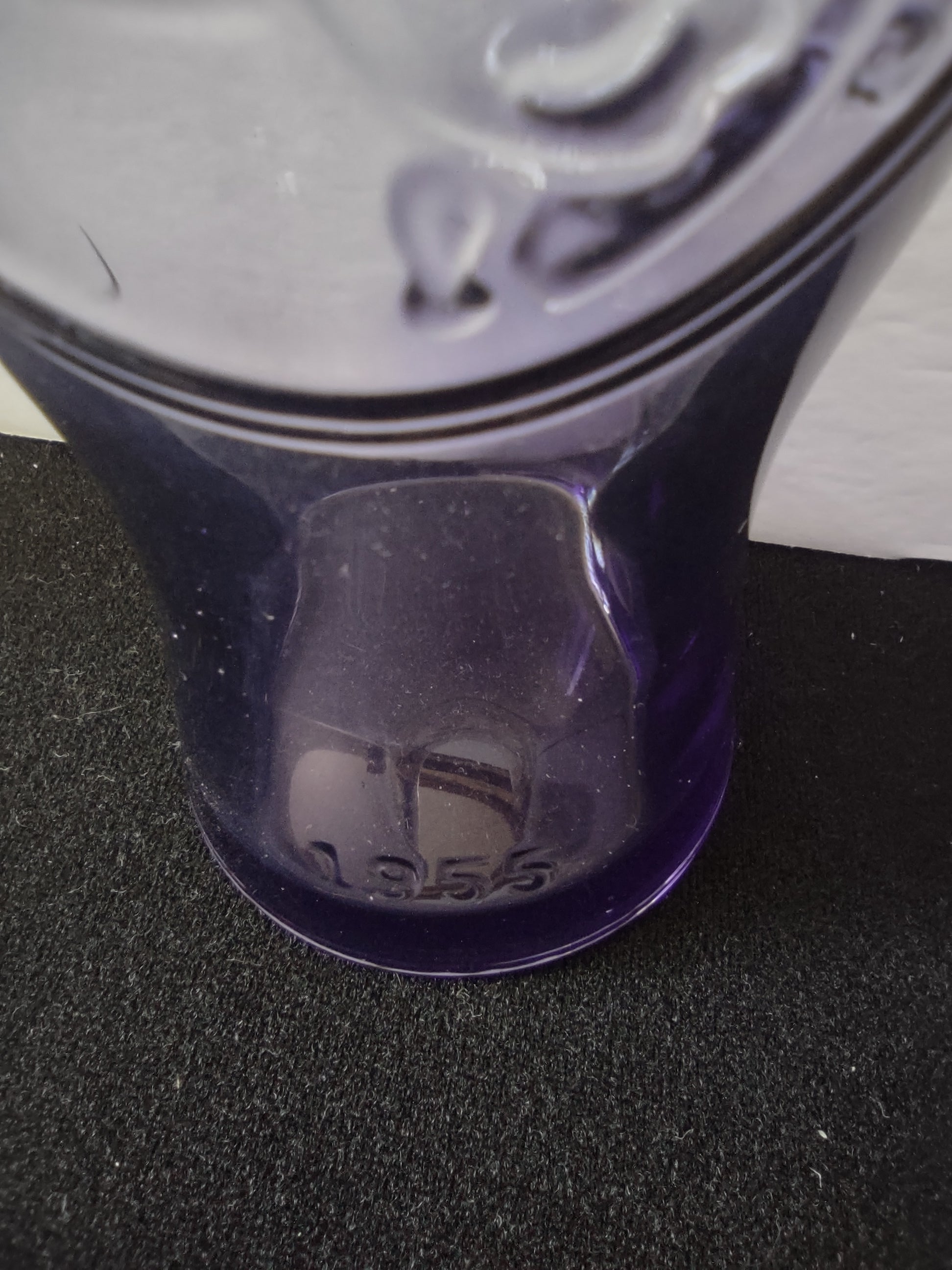 Vintage McDonald's Embossed Glasses Blue & Purple 1955 1961 Set of 3 [6514]