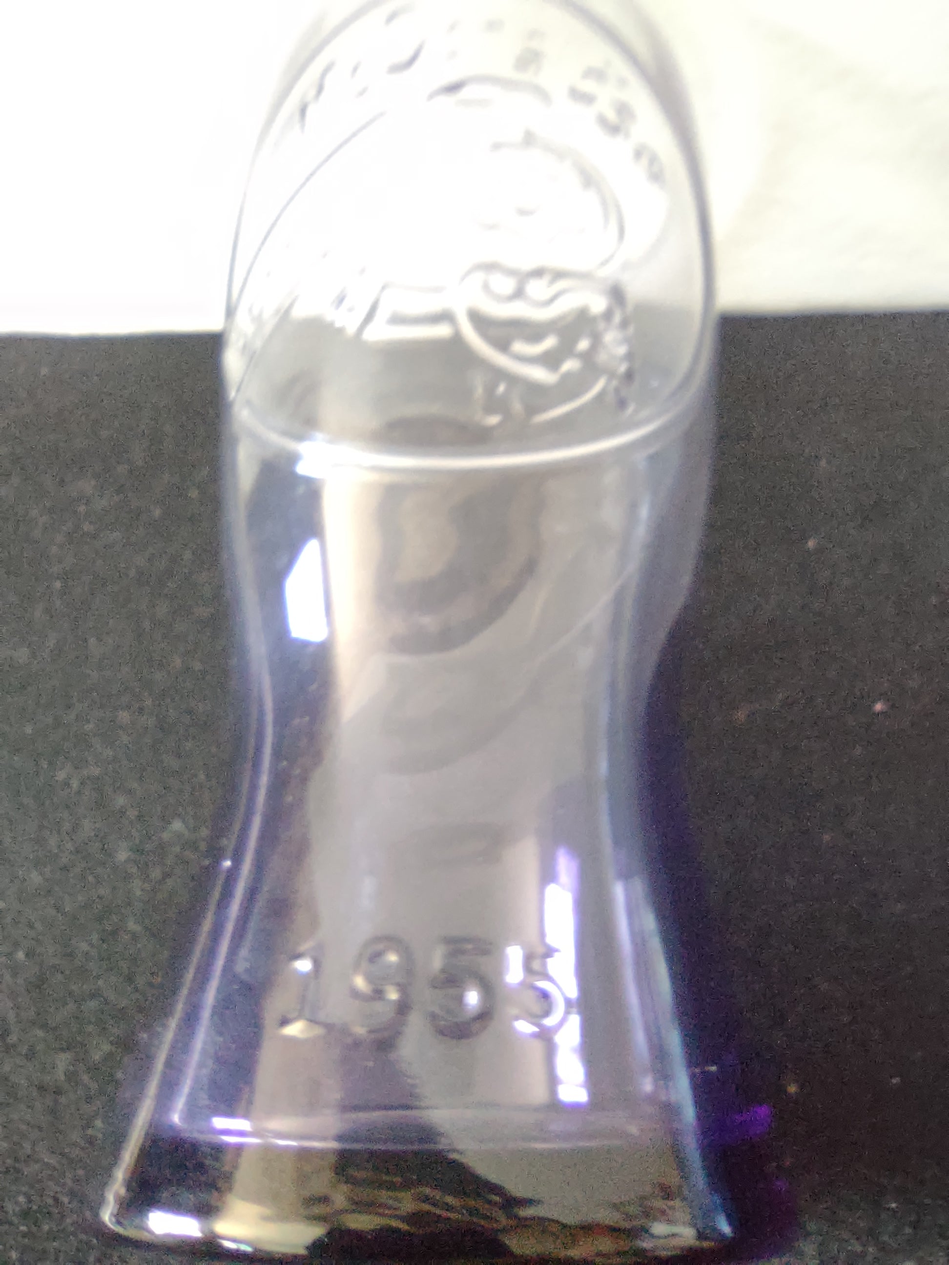 Vintage McDonald's Embossed Glasses Blue & Purple 1955 1961 Set of 3 [6514]
