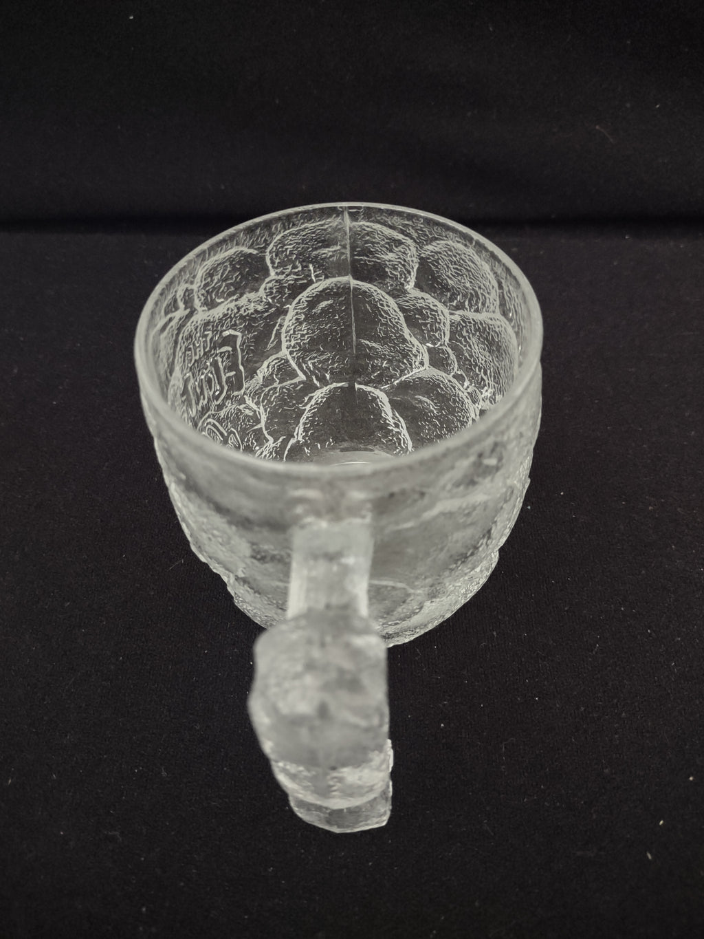 Vintage McDonald's Flintstones Rocky Road Glass Mug 1993 Promo Clear [6515]