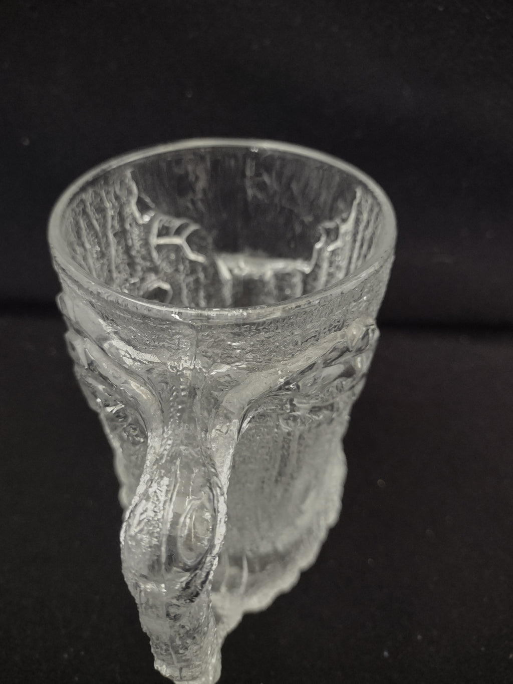 Vintage Flintstones Treemendous Mug McDonald's Clear Glass France [6516]