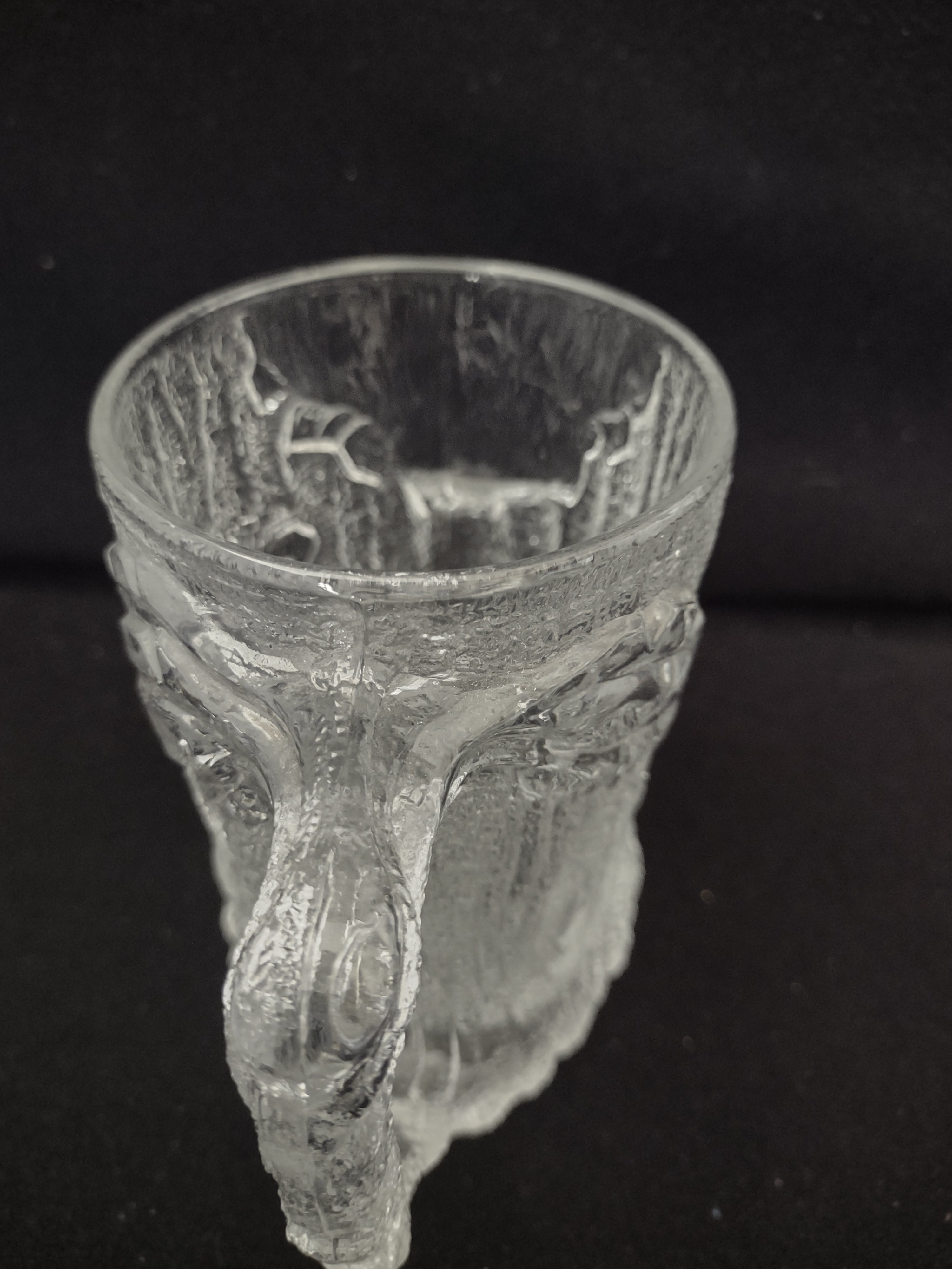 Vintage Flintstones Treemendous Mug McDonald's Clear Glass France [6516]