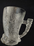 Vintage Flintstones Mammoth Mug McDonald's Clear Glass Made France [6517]