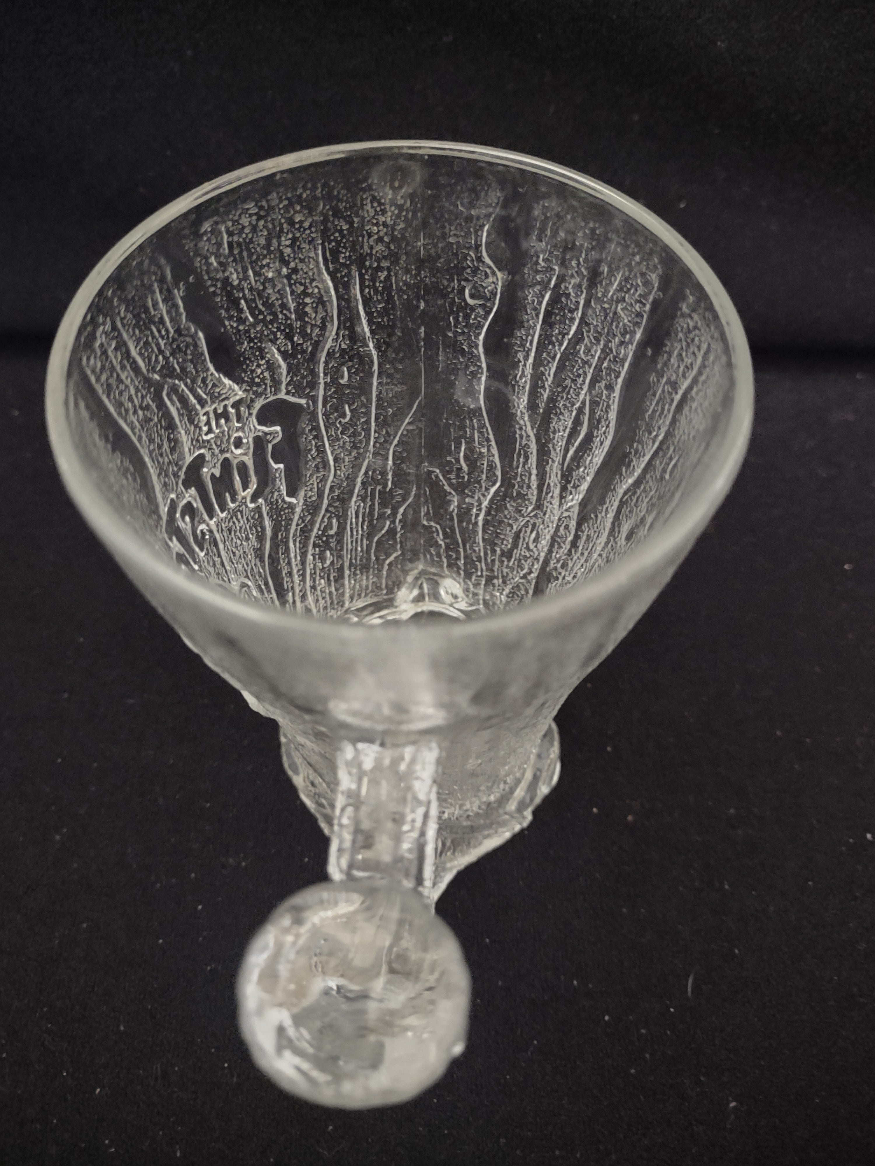 Vintage Flintstones Mammoth Mug McDonald's Clear Glass Made France [6517]