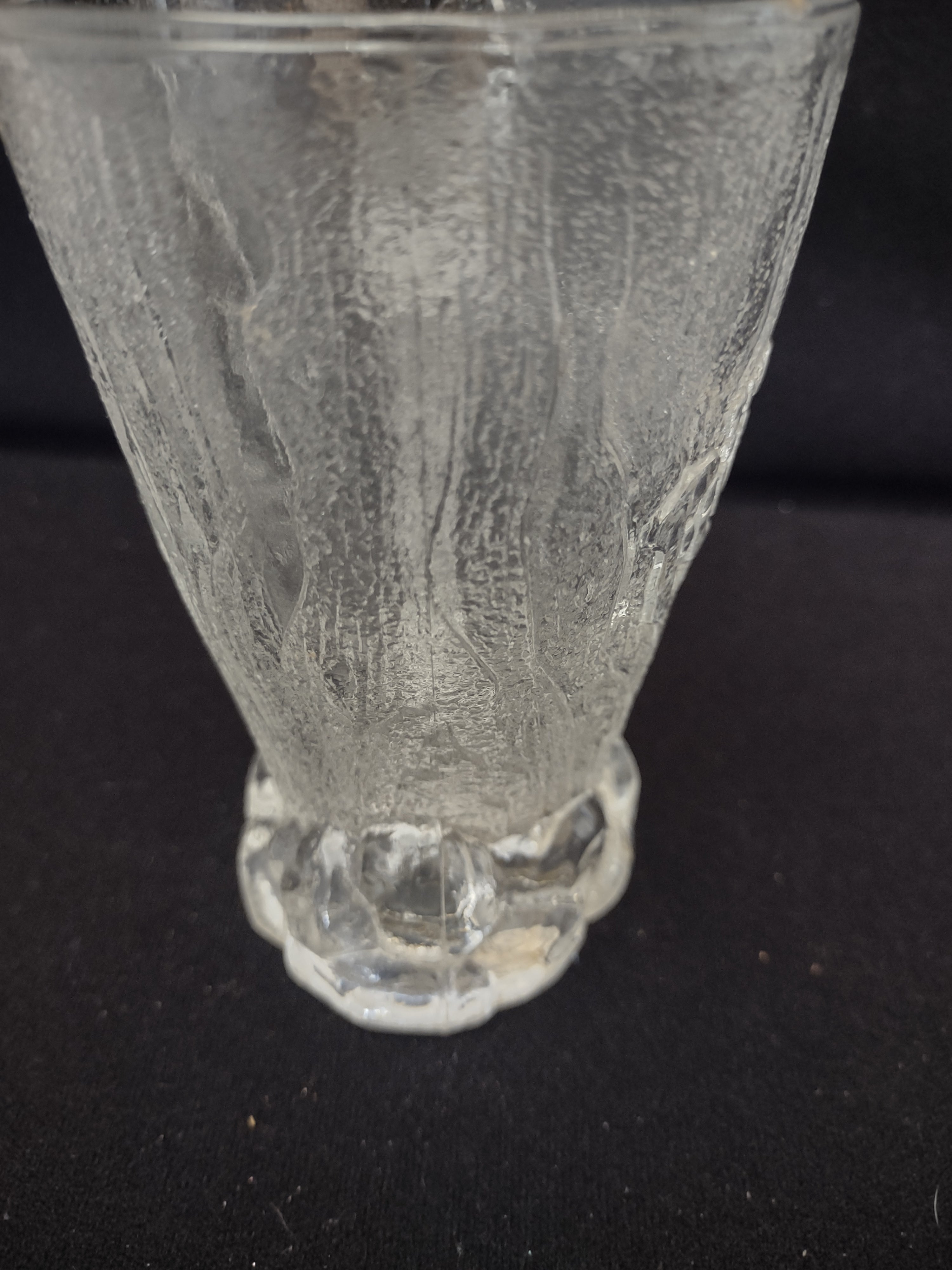 Vintage Flintstones Mammoth Mug McDonald's Clear Glass Made France [6517]