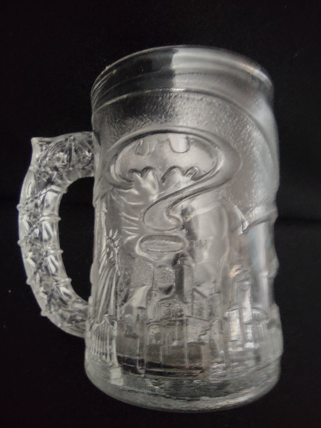 Vintage Batman Forever Glass Mug Stein DC Comics Collectible [6519]