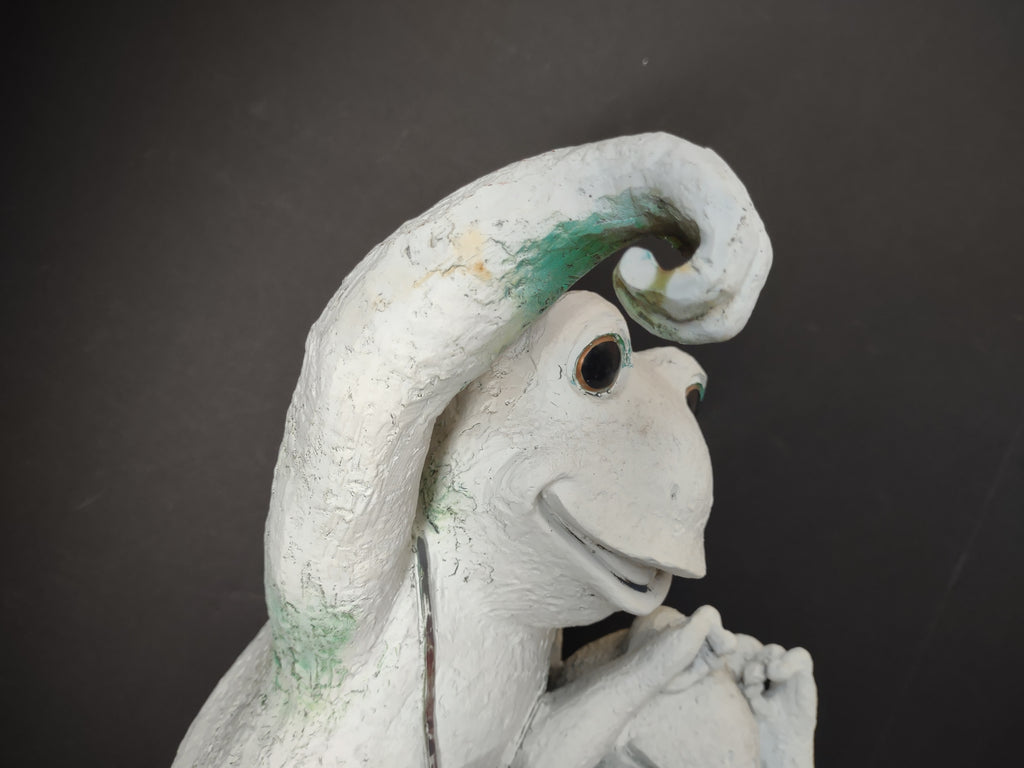 Vintage Resin Frog Duo Figurine Binoculars Beach Swimwear 22" [6543]