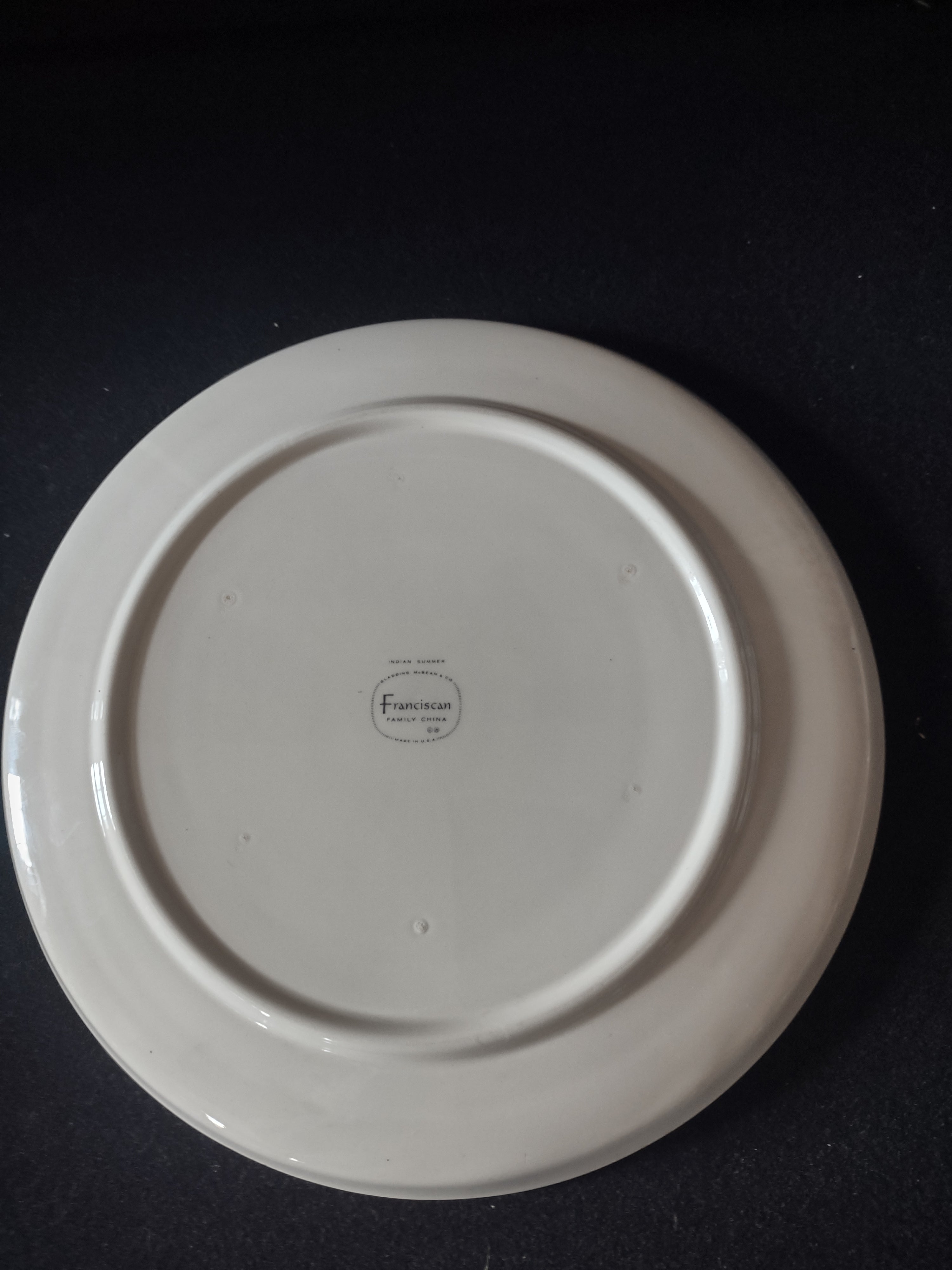 Vintage Franciscan Fine China Autumn Leaves Dinner Plate 10" [6522]