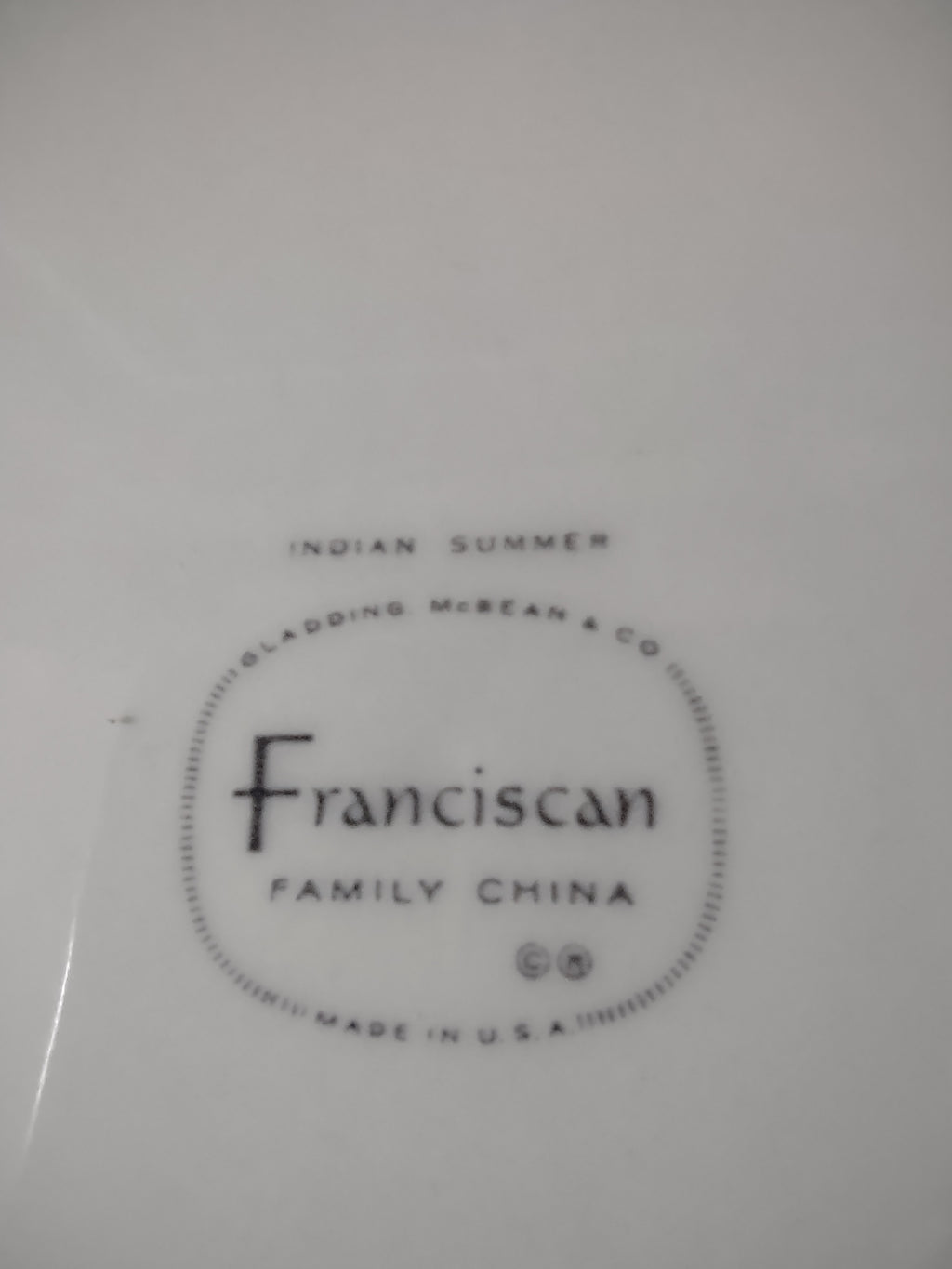 Vintage Franciscan Fine China Autumn Leaves Dinner Plate 10" [6522]