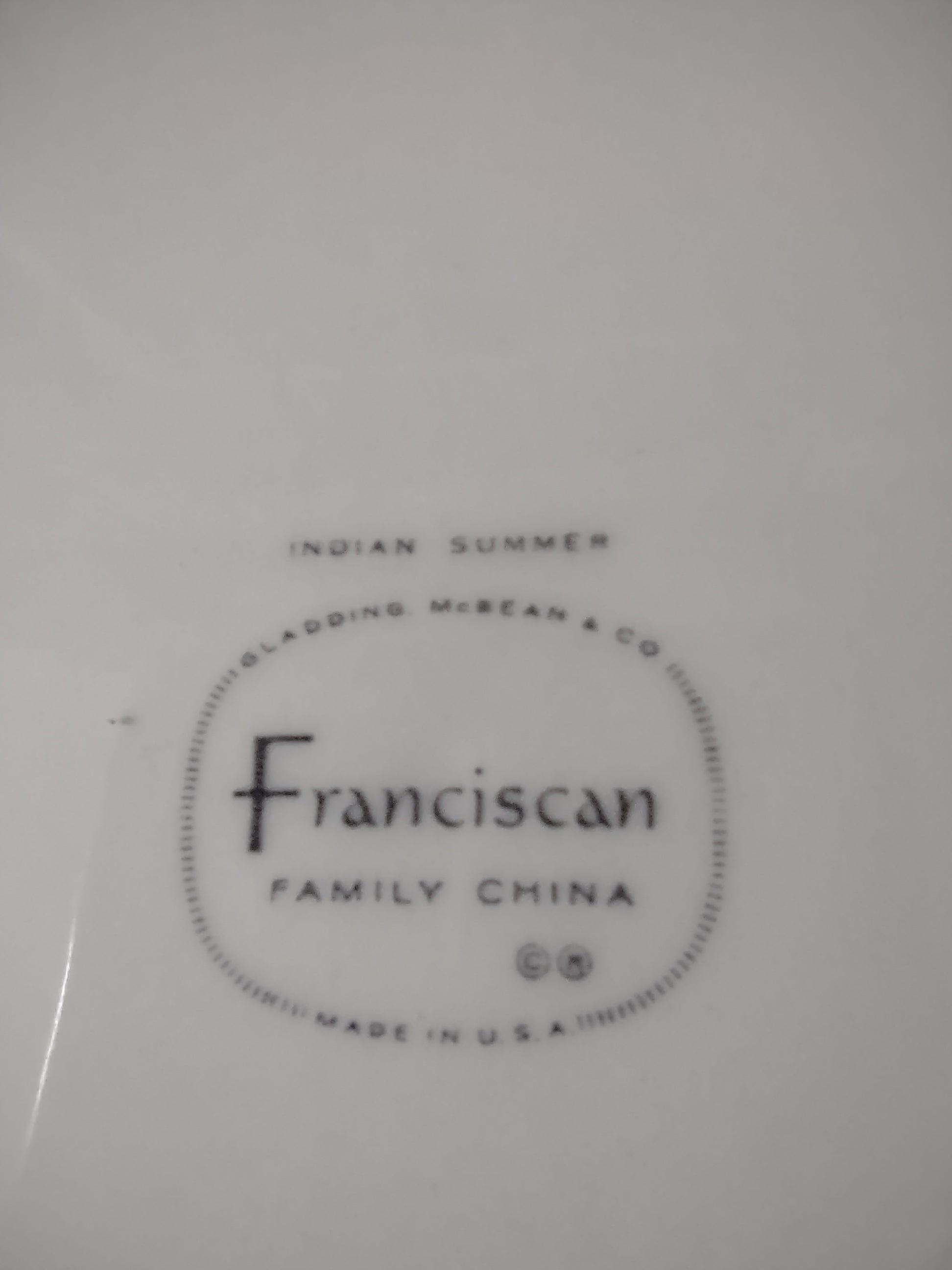 Vintage Franciscan Fine China Autumn Leaves Dinner Plate 10" [6522]