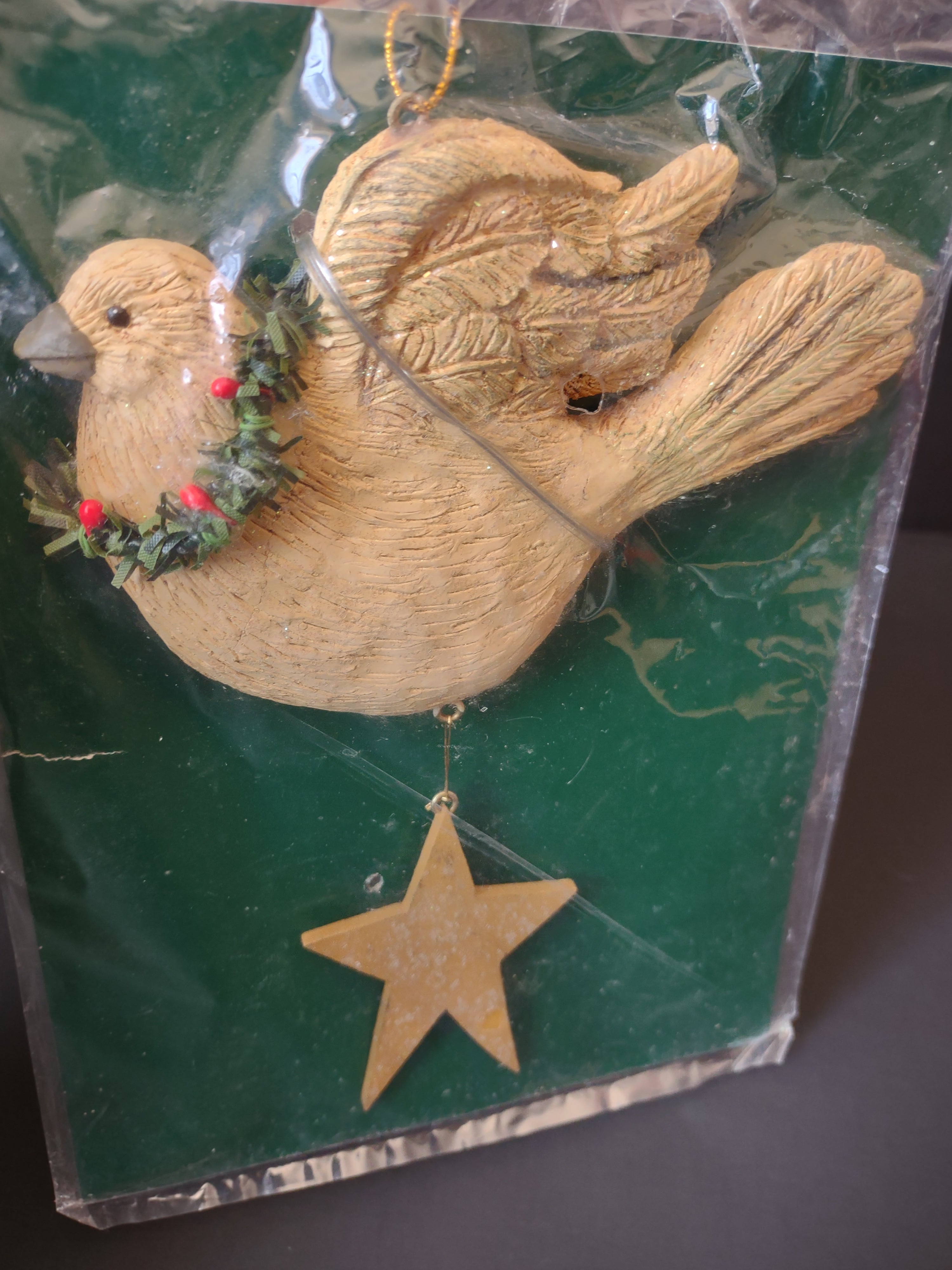 Vintage Kurt S. Adler Dove & Star Christmas Ornament [4862]