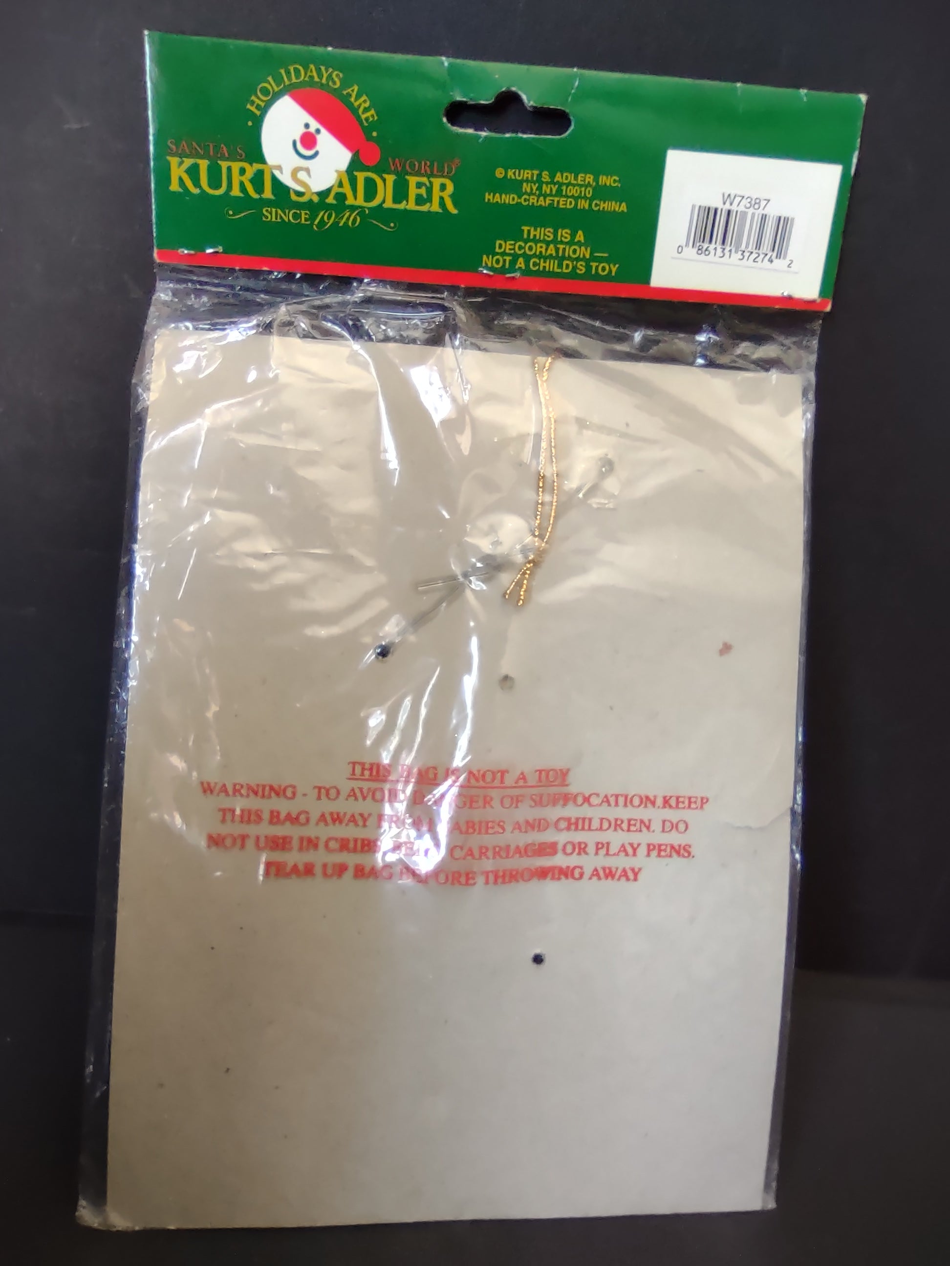 Vintage Kurt S. Adler Dove & Star Christmas Ornament [4862]