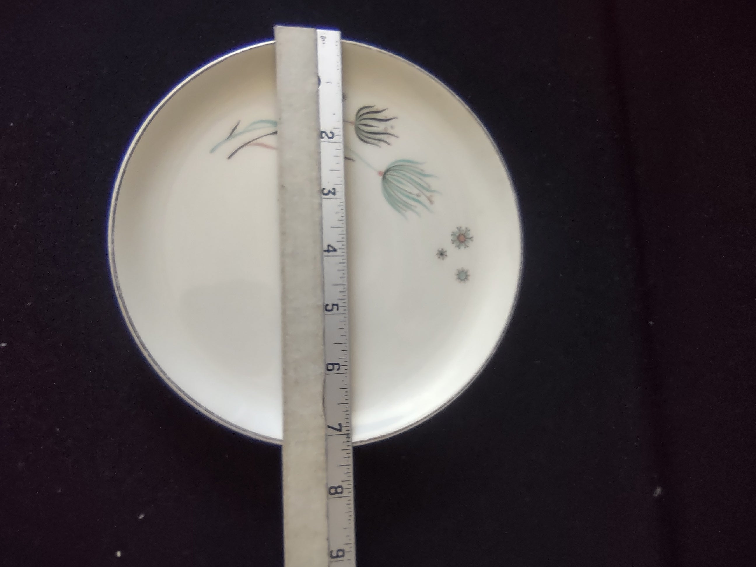 Vintage Canonsburg Enchantment Botanical Dessert Plates Set of 4 [6533]