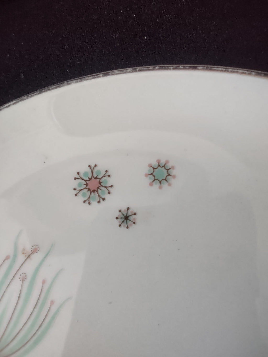 Vintage Canonsburg Enchantment Botanical Dessert Plates Set of 4 [6533]