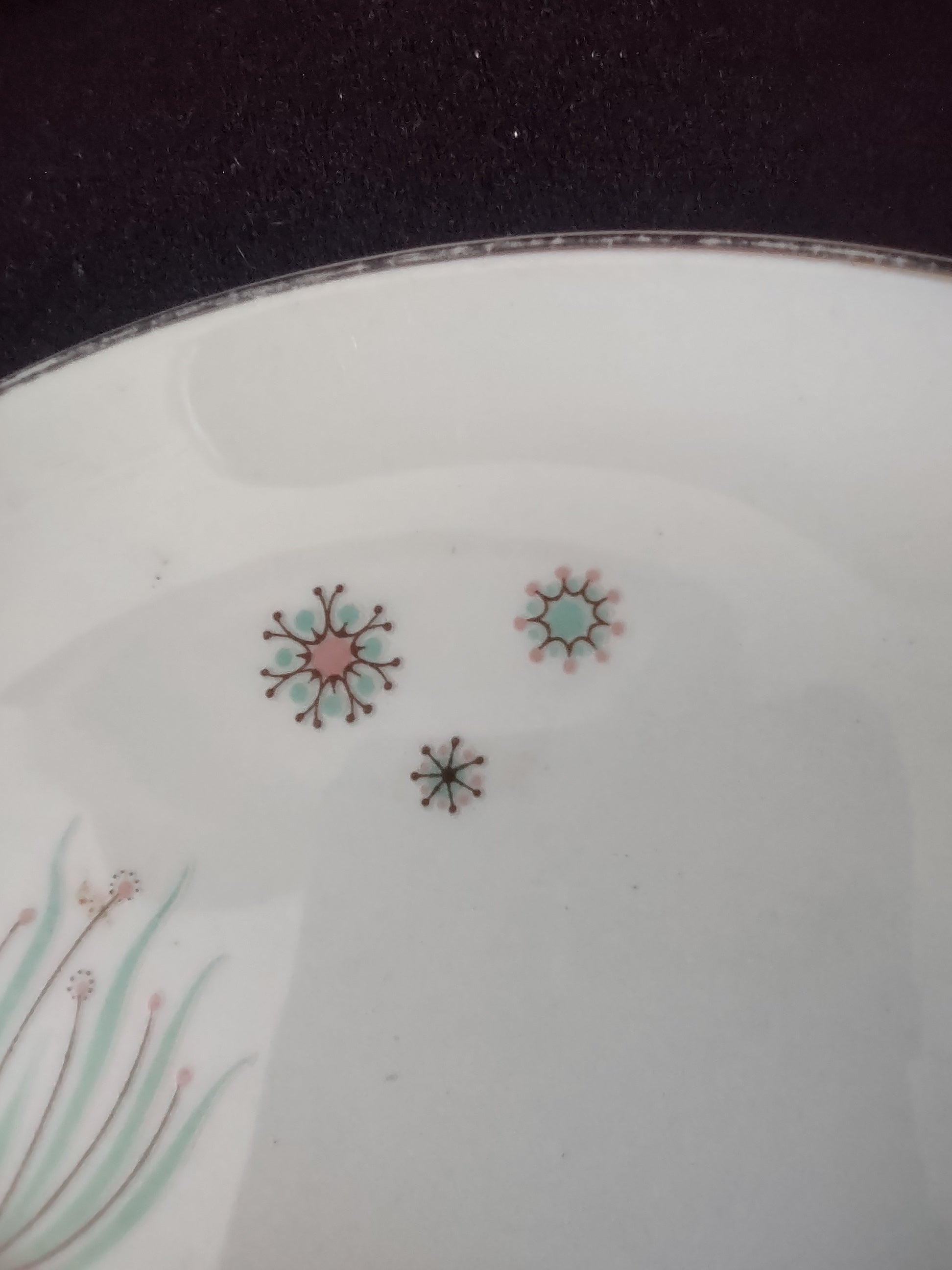 Vintage Canonsburg Enchantment Botanical Dessert Plates Set of 4 [6533]