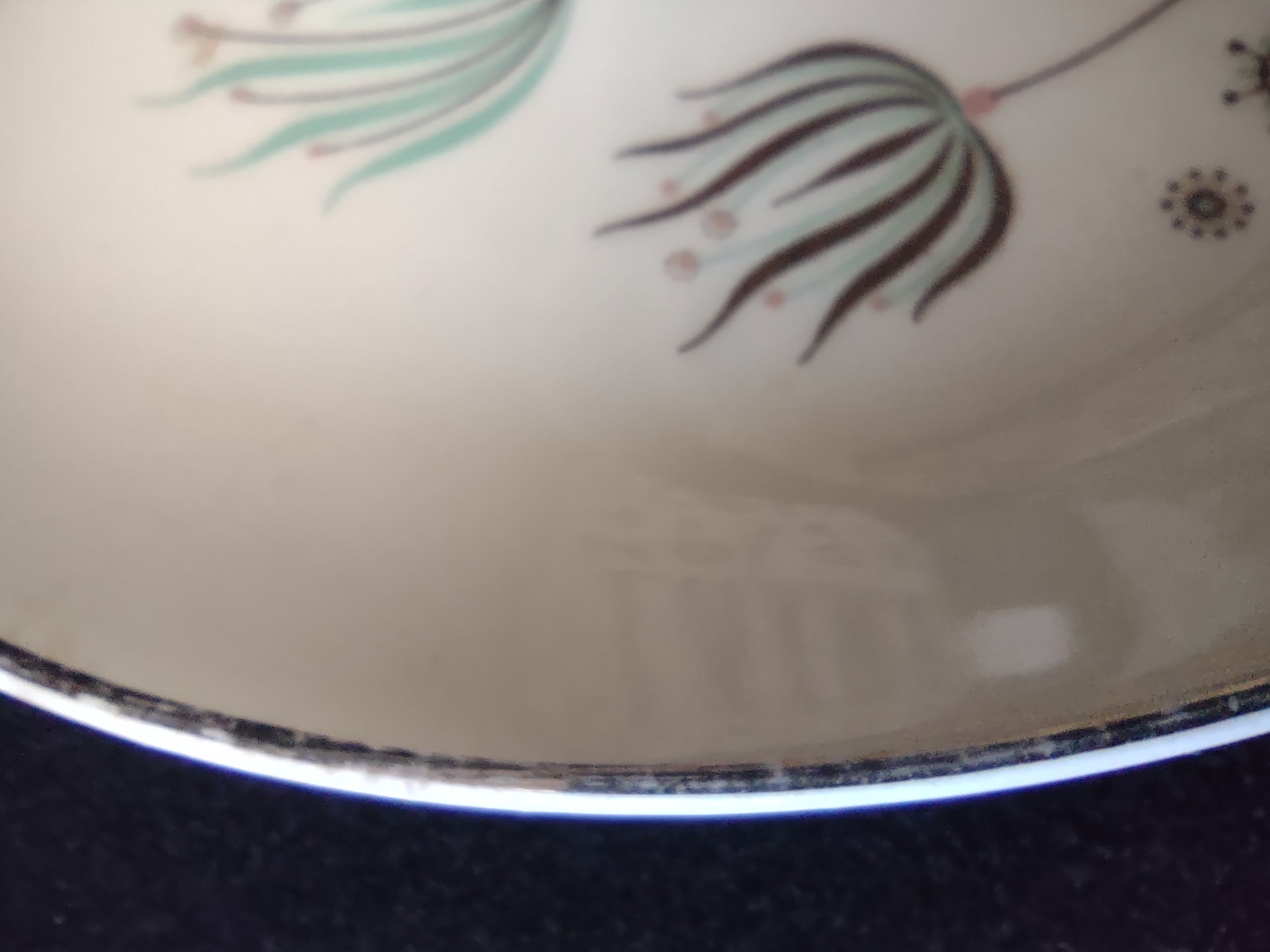Vintage Canonsburg Enchantment Botanical Dessert Plates Set of 4 [6533]
