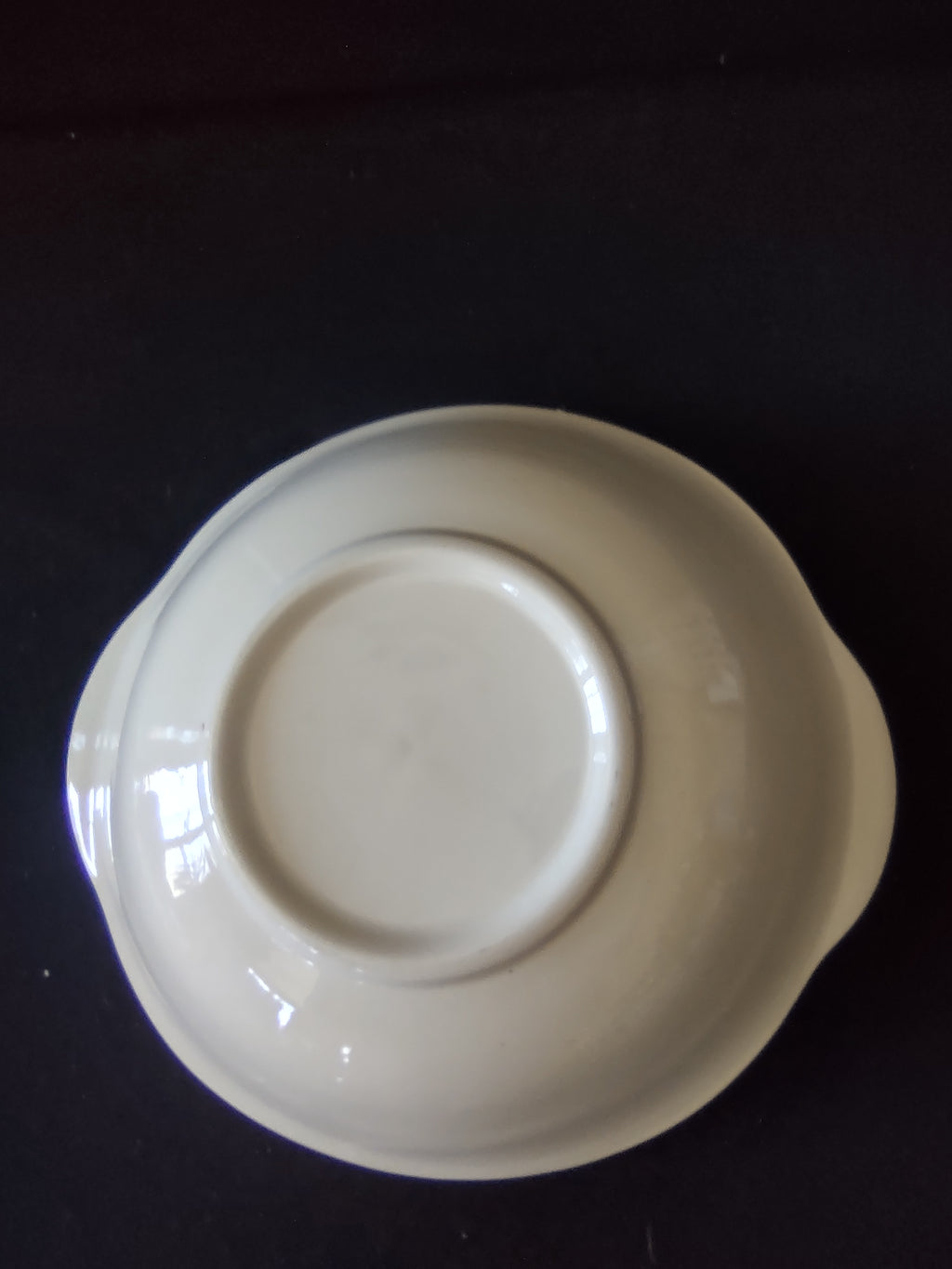 Vintage Crooksville Enchantment Teal Pink Botanical Oval Serving Bowl 7" [6534]