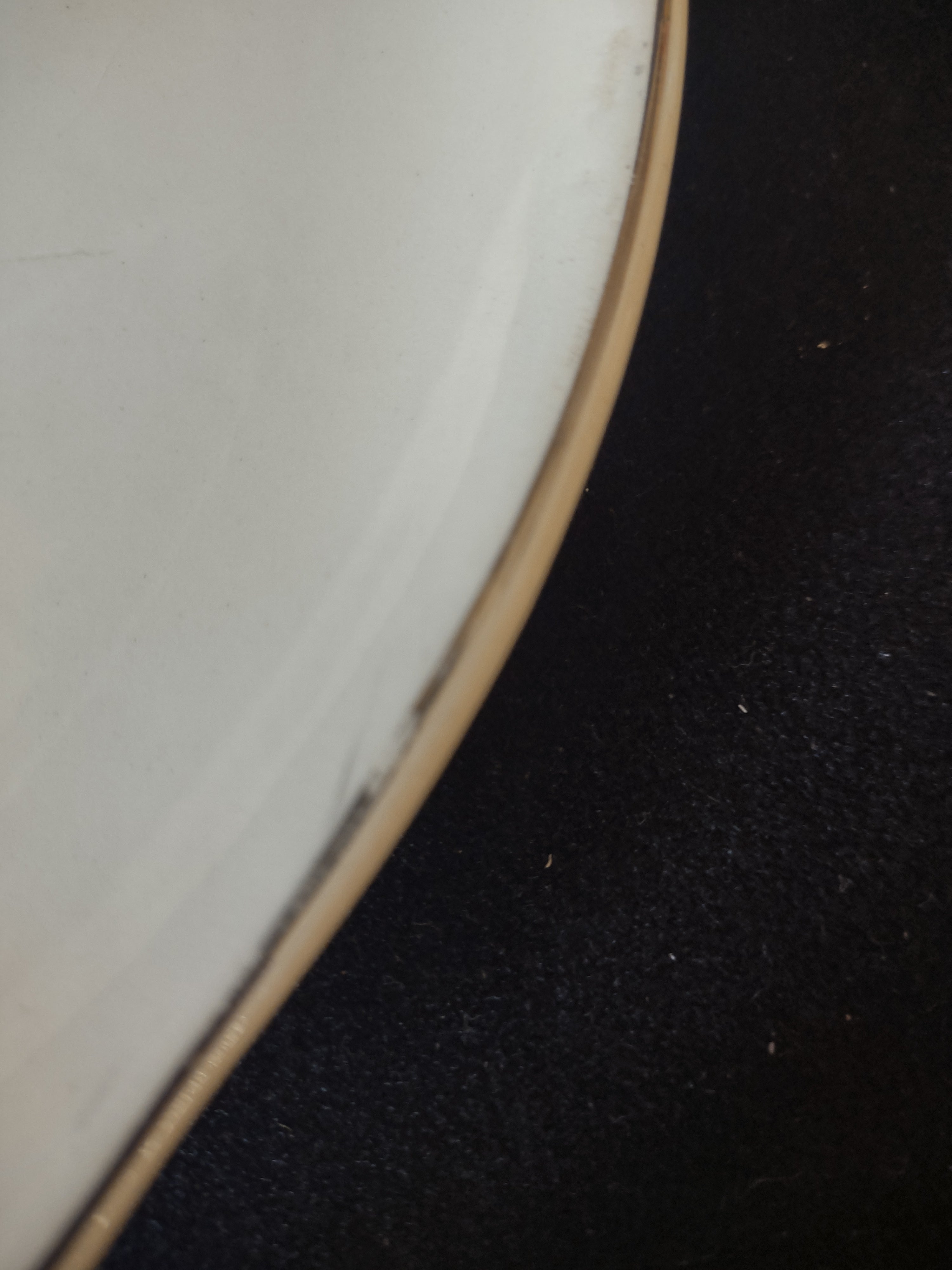 Vintage Crooksville Enchantment Teal Pink Atomic Oval Serving Platter [6537]
