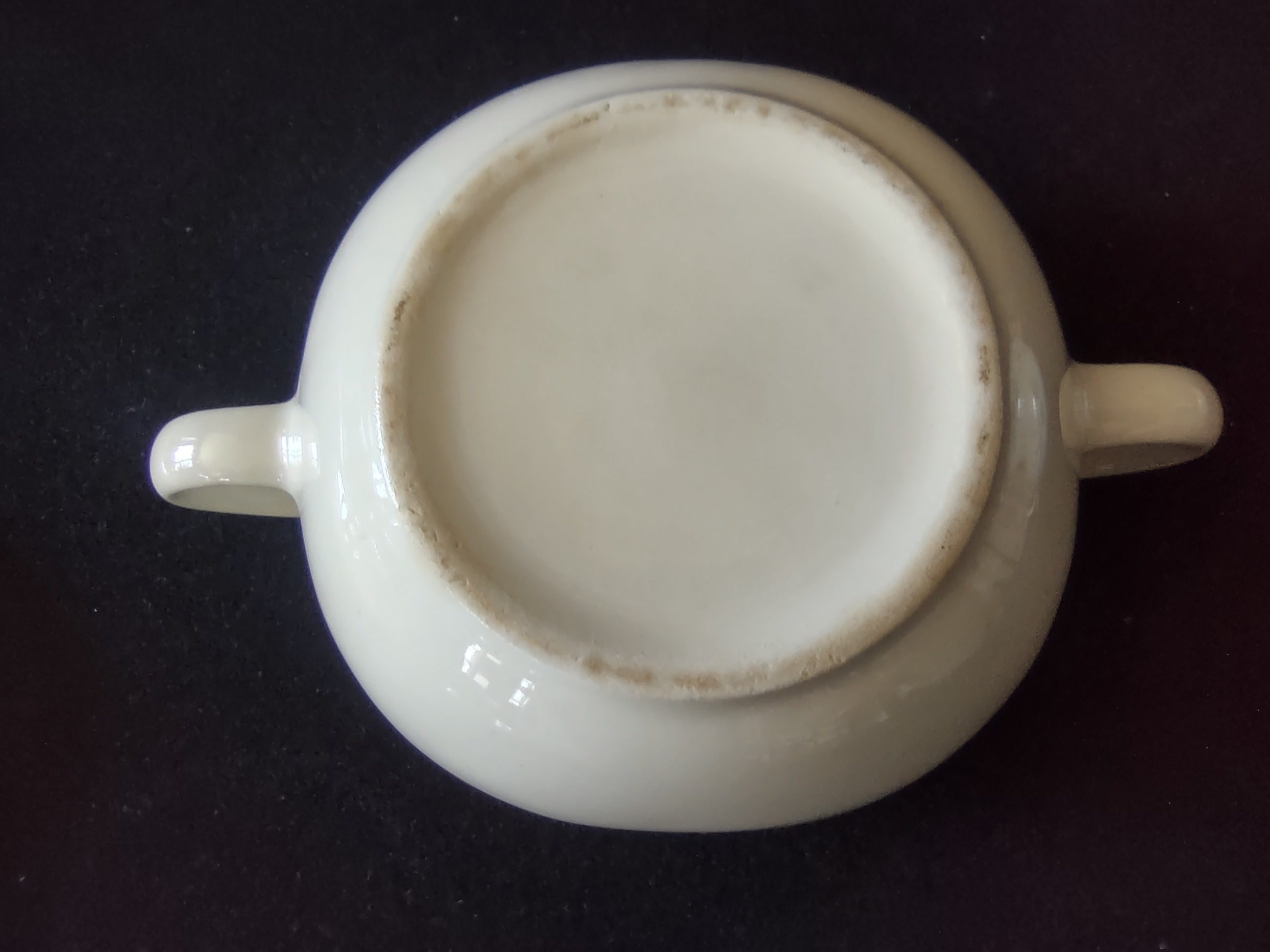 Vintage Crooksville Enchantment Sugar Bowl with Lid Creamer Set MCM [6545]