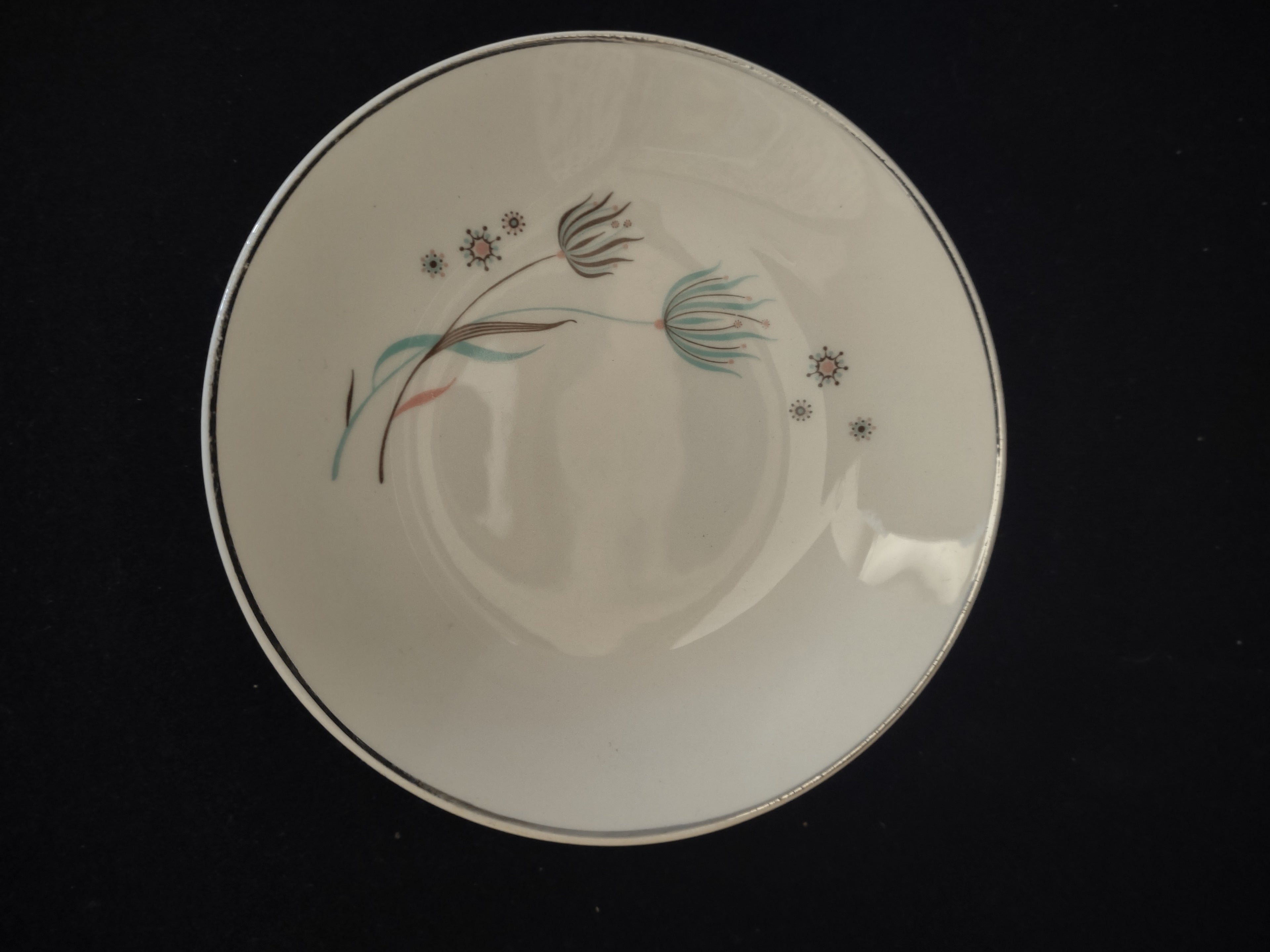 Vintage Crooksville Enchantment Berry Bowls Set of 4 Mid Century [6546]