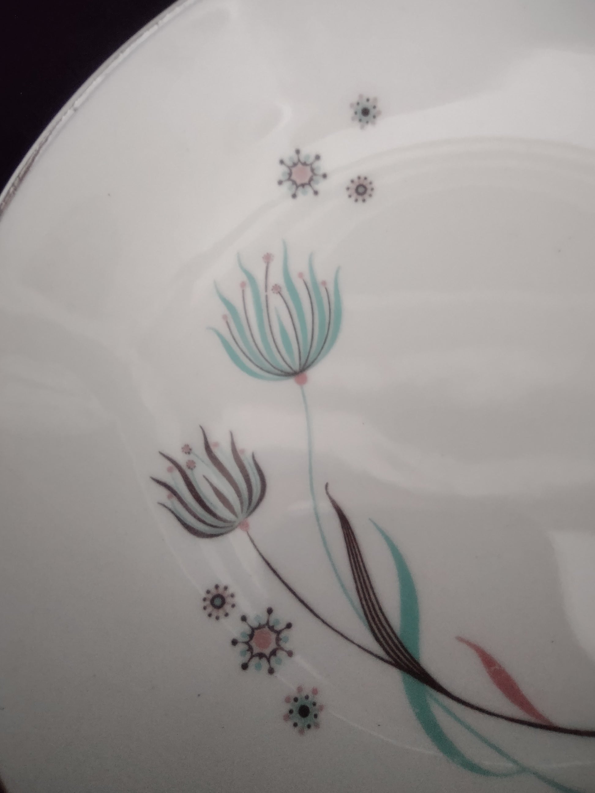 Vintage Crooksville Enchantment Berry Bowls Set of 4 Mid Century [6546]