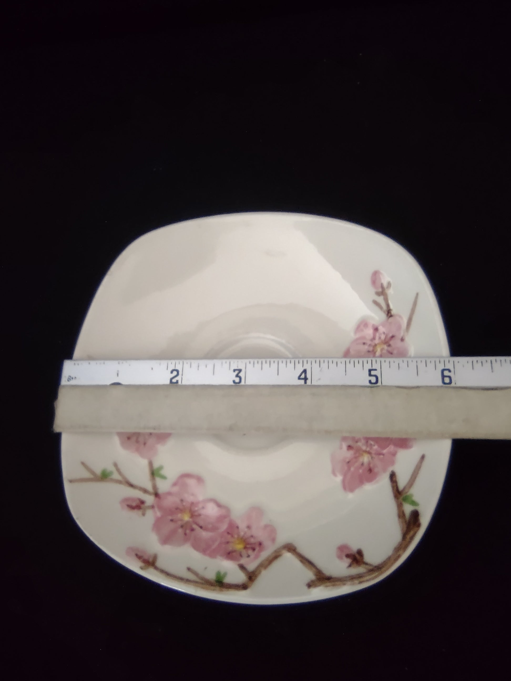 Vintage Metlox Poppytrail Wild Rose Cup & Saucer Set Pink REPAIRED [6549]