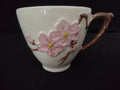 Vintage Metlox Poppytrail Cup Saucer Pink Cherry Blossom REPAIRED [6549]