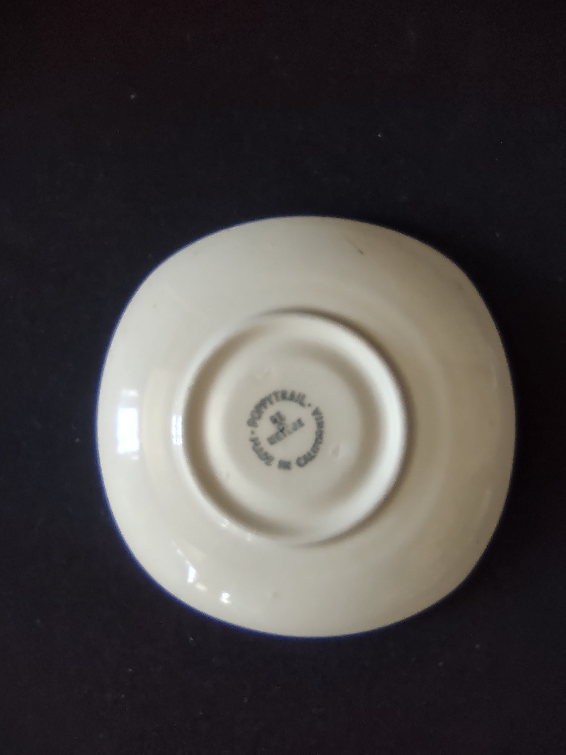 Vintage Metlox Poppytrail Peach Blossom Bread Butter Plate California [6551]