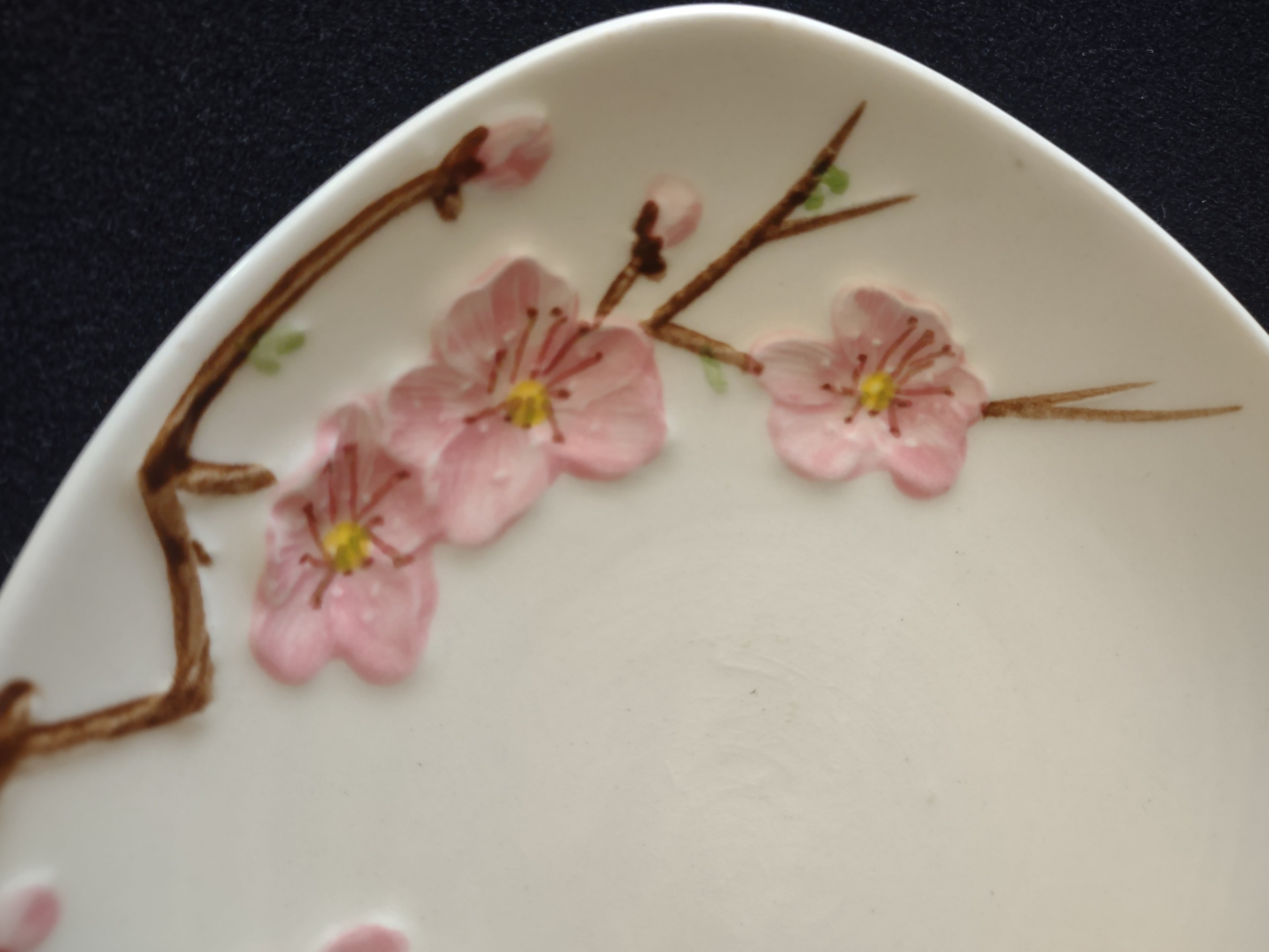 Vintage Metlox Poppytrail Peach Blossom Bread Butter Plate California [6552]