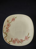 Vintage Metlox Poppytrail Peach Blossom Dessert Plate Pink Floral 8" [6553]