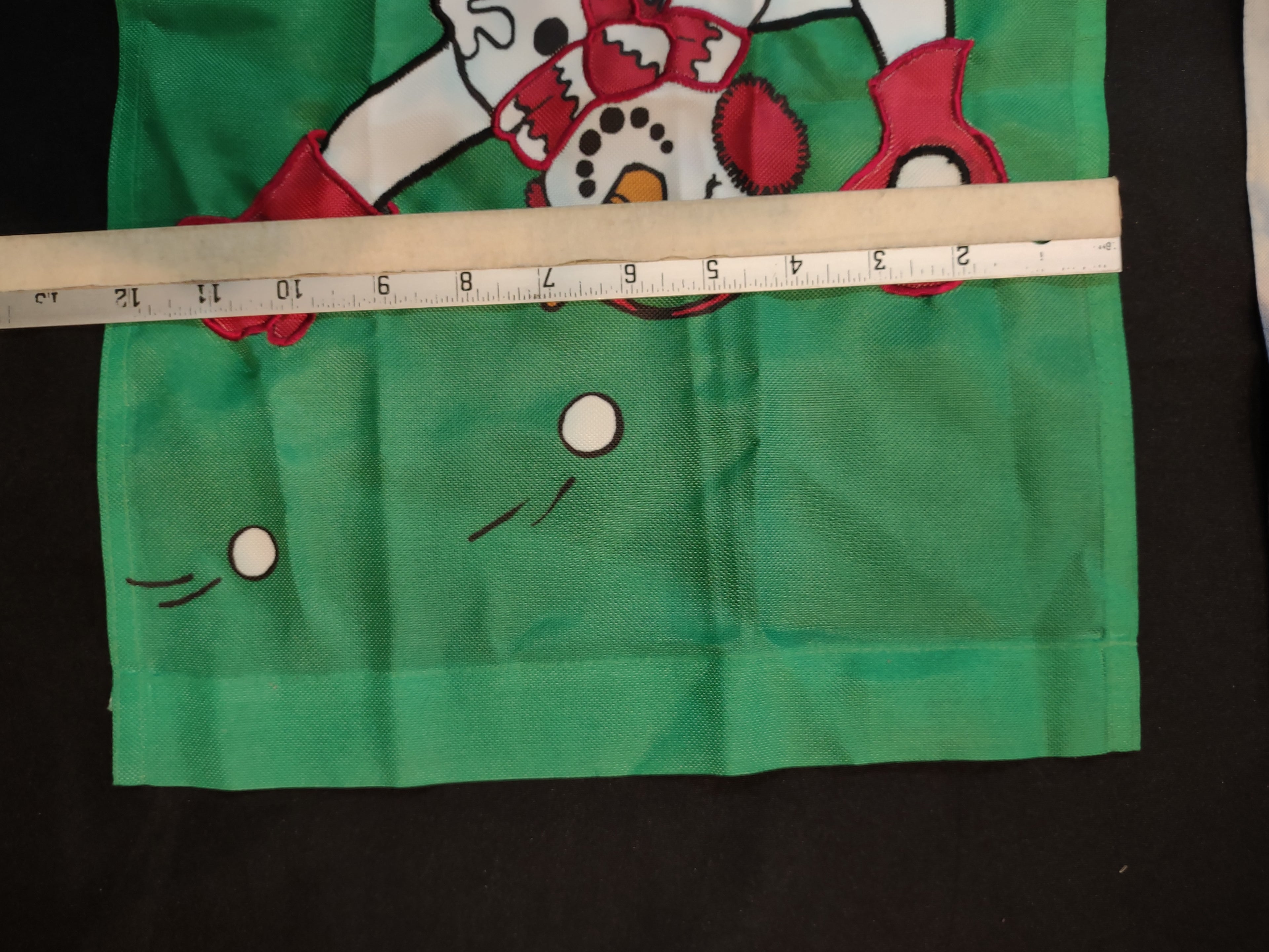 Vintage Christmas Garden Flags Lot of 5 Snowman Santa Angel [4867]