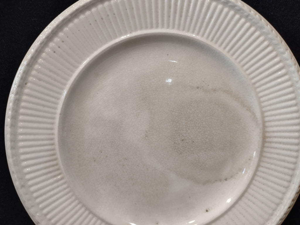 Vintage Wedgwood Edme Plate x 2 Crazing Stain Earthenware England [6557]