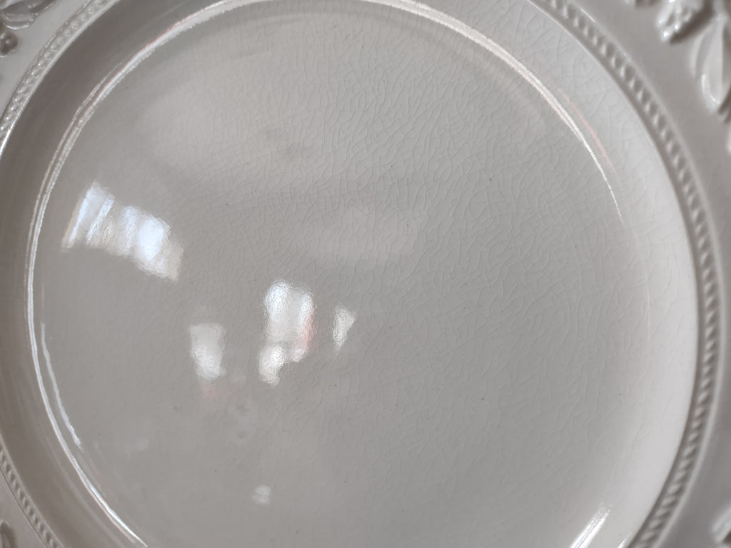 Vintage Wedgwood Queens Ware Laurel Dinner Plate 9" Crazing Earthenware [6562]
