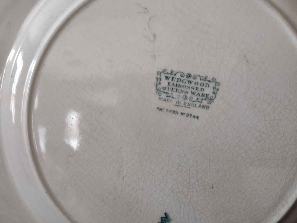 Vintage Wedgwood Queens Ware Laurel Dinner Plate 9" Crazing Earthenware [6562]