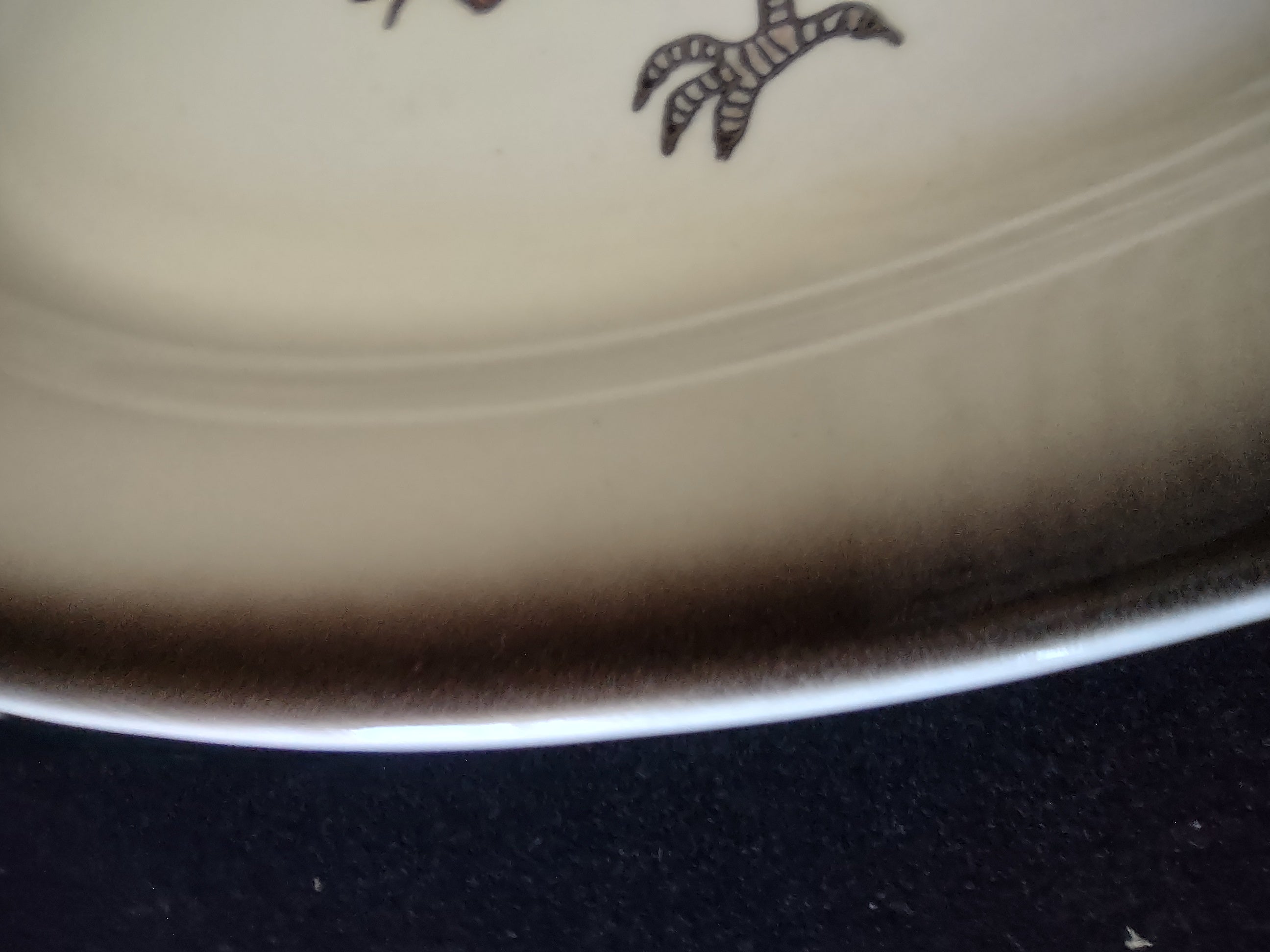 Vintage Metlox Poppytrail Red Rooster Oval Serving Platter California [6567]
