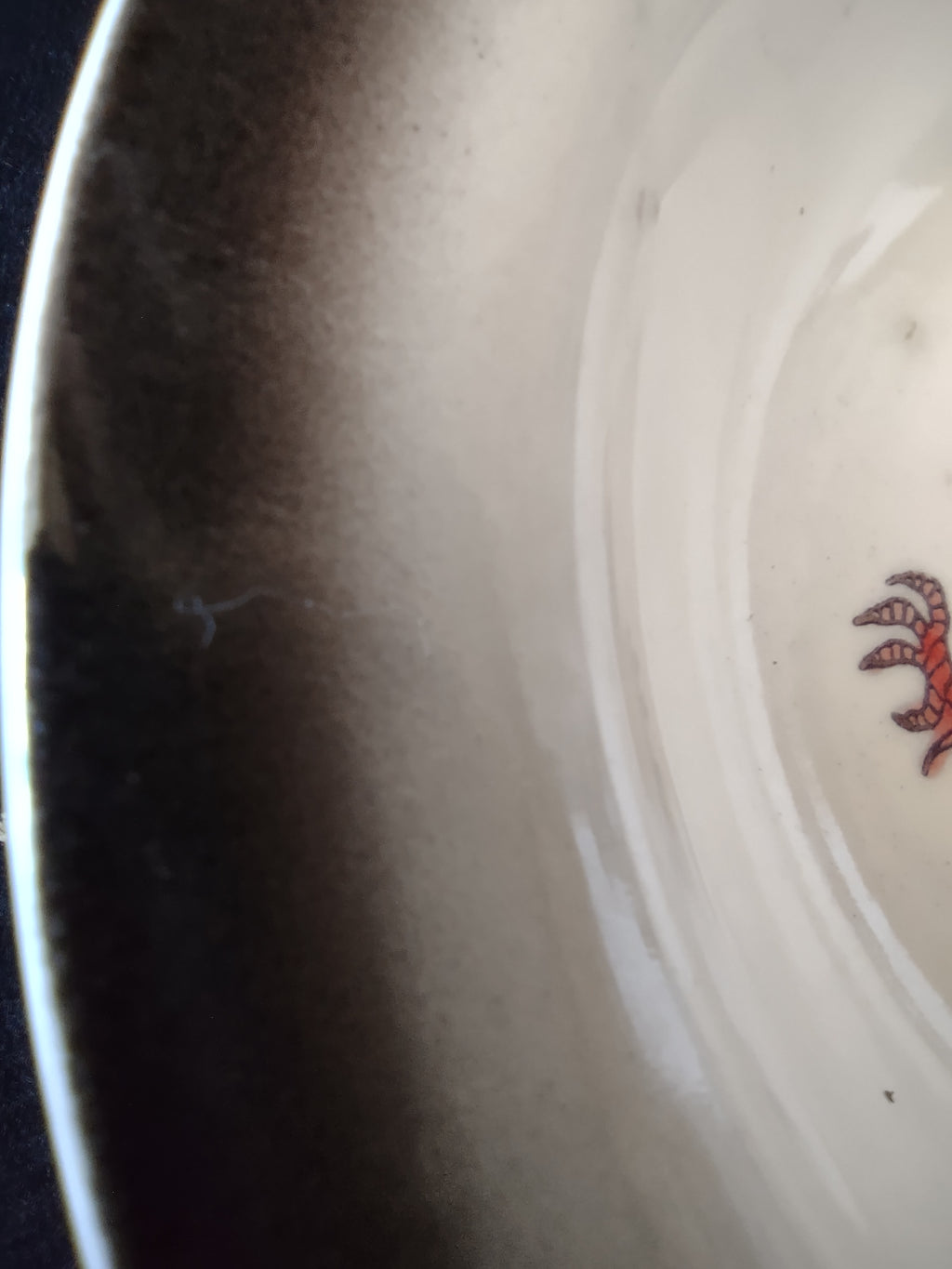 Vintage Metlox Poppytrail Red Rooster Berry Bowls Set of 4 Cream [6570]