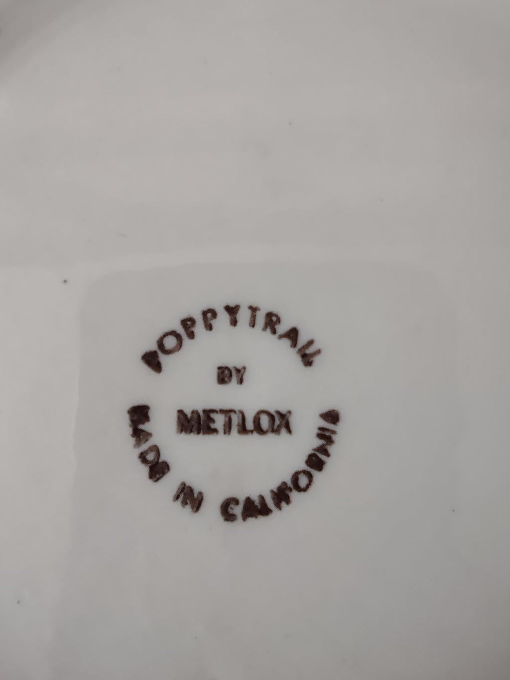 Vintage Metlox Poppytrail Homestead Provincial Serving Bowl [6572]