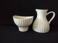 Vintage Ernest Sohn Creations Ribbed Cream & Sugar Set No Lid [6575]