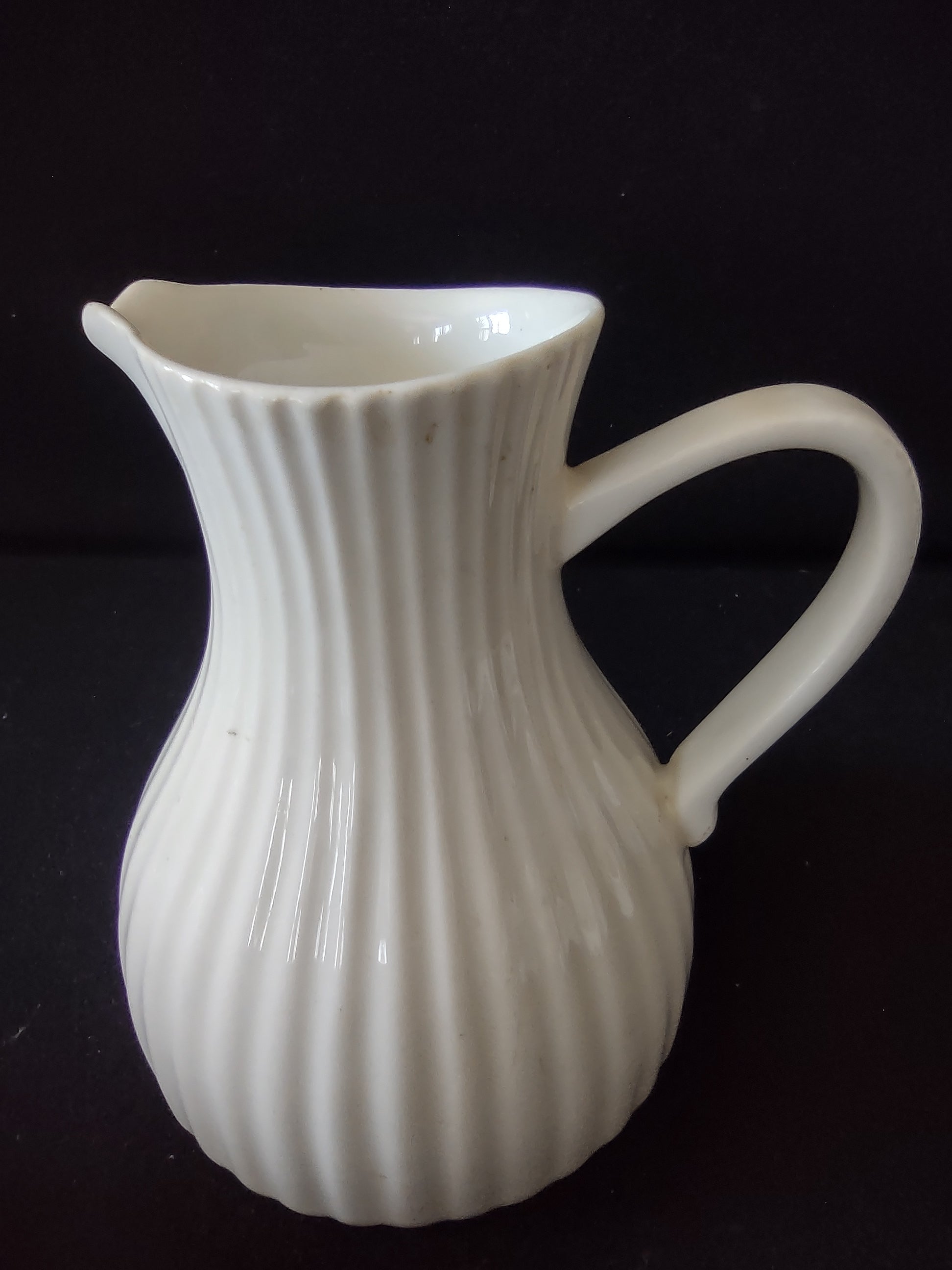 Vintage Ernest Sohn Creations Ribbed Cream & Sugar Set No Lid [6575]