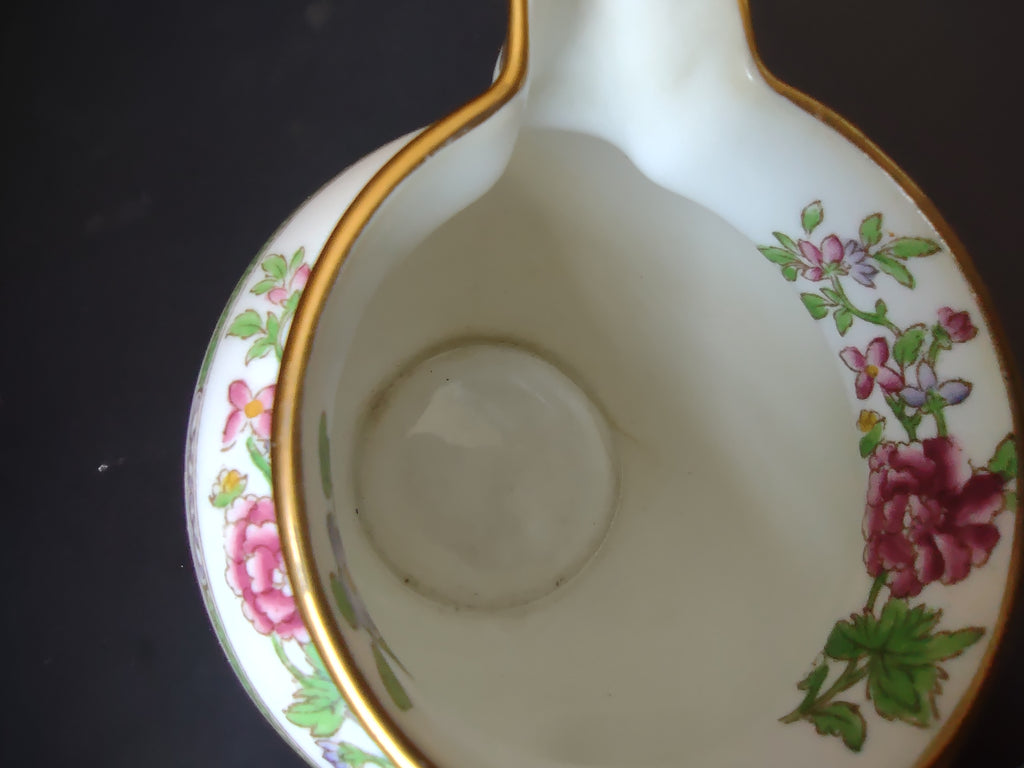 Vintage Spode Old Bow Cream Pitcher Floral Chinoiserie [6632]