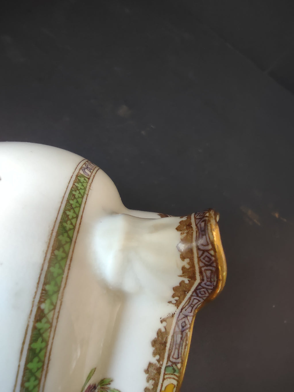 Vintage Spode Old Bow Cream Pitcher Floral Chinoiserie [6632]