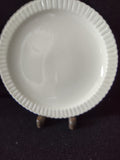 Vintage Syracuse China Shelledge White Embossed Ribbed 6in Plate [6579]