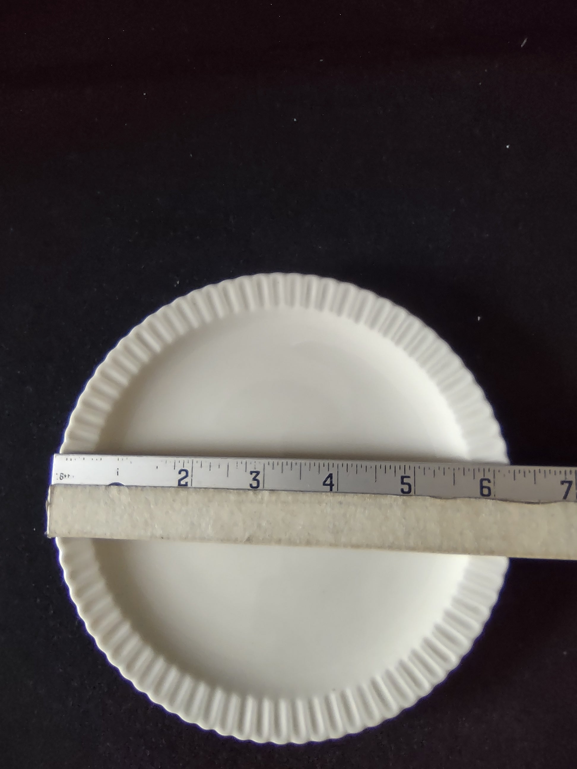 Vintage Syracuse China Shelledge White Embossed Ribbed 6in Plate [6579]