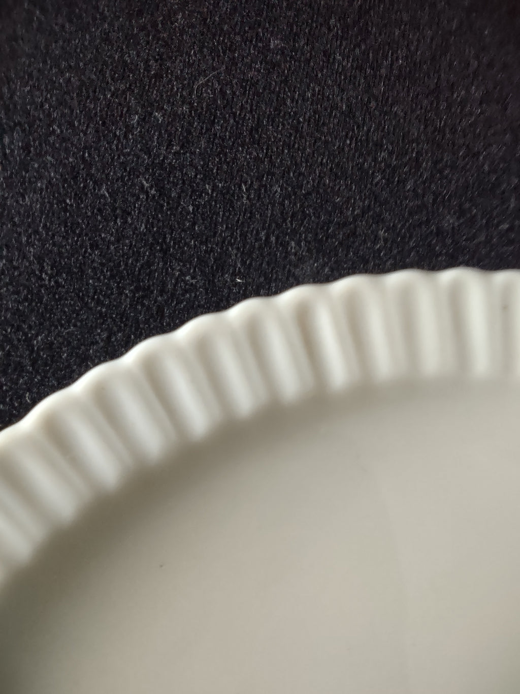 Vintage Syracuse China Shelledge White Embossed Ribbed 6in Plate [6579]