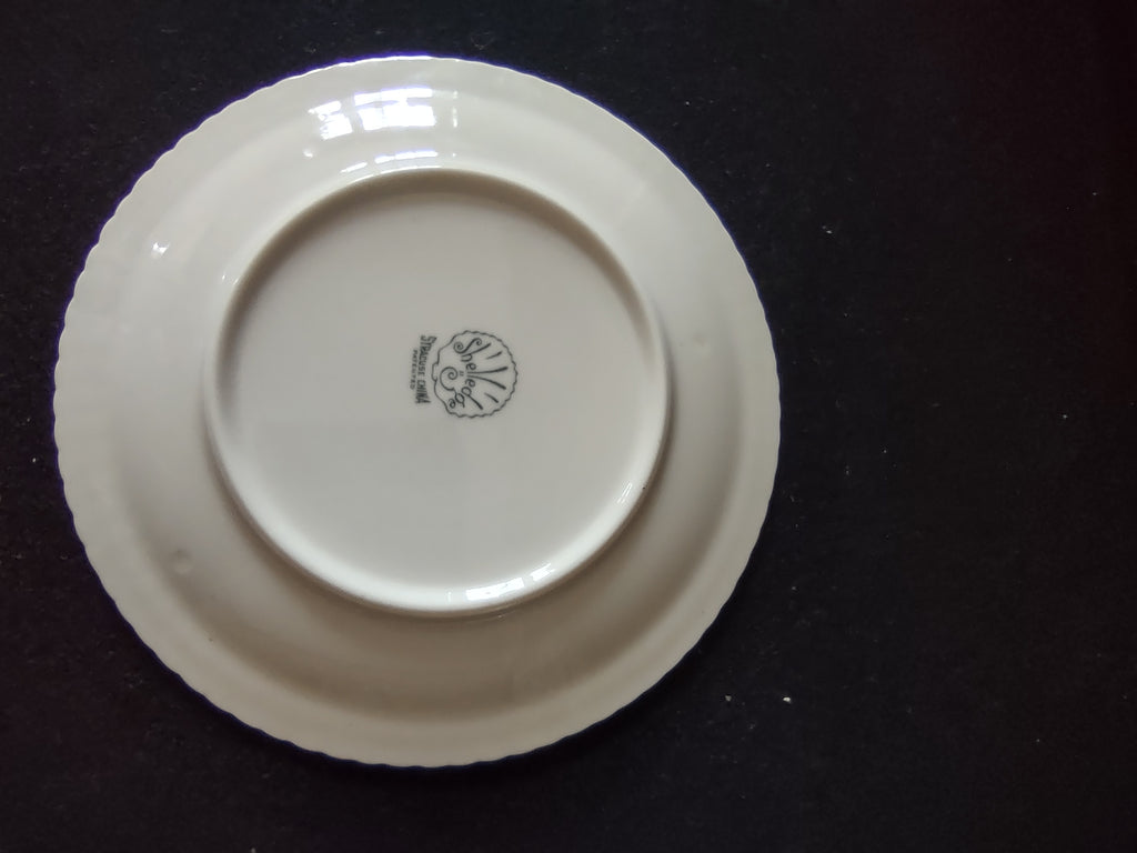 Vintage Syracuse China Shelledge White Embossed Ribbed 6in Plate [6579]
