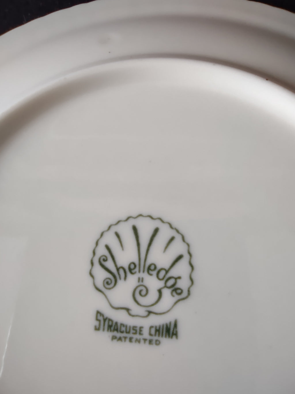 Vintage Syracuse China Shelledge White Embossed Ribbed 6in Plate [6579]