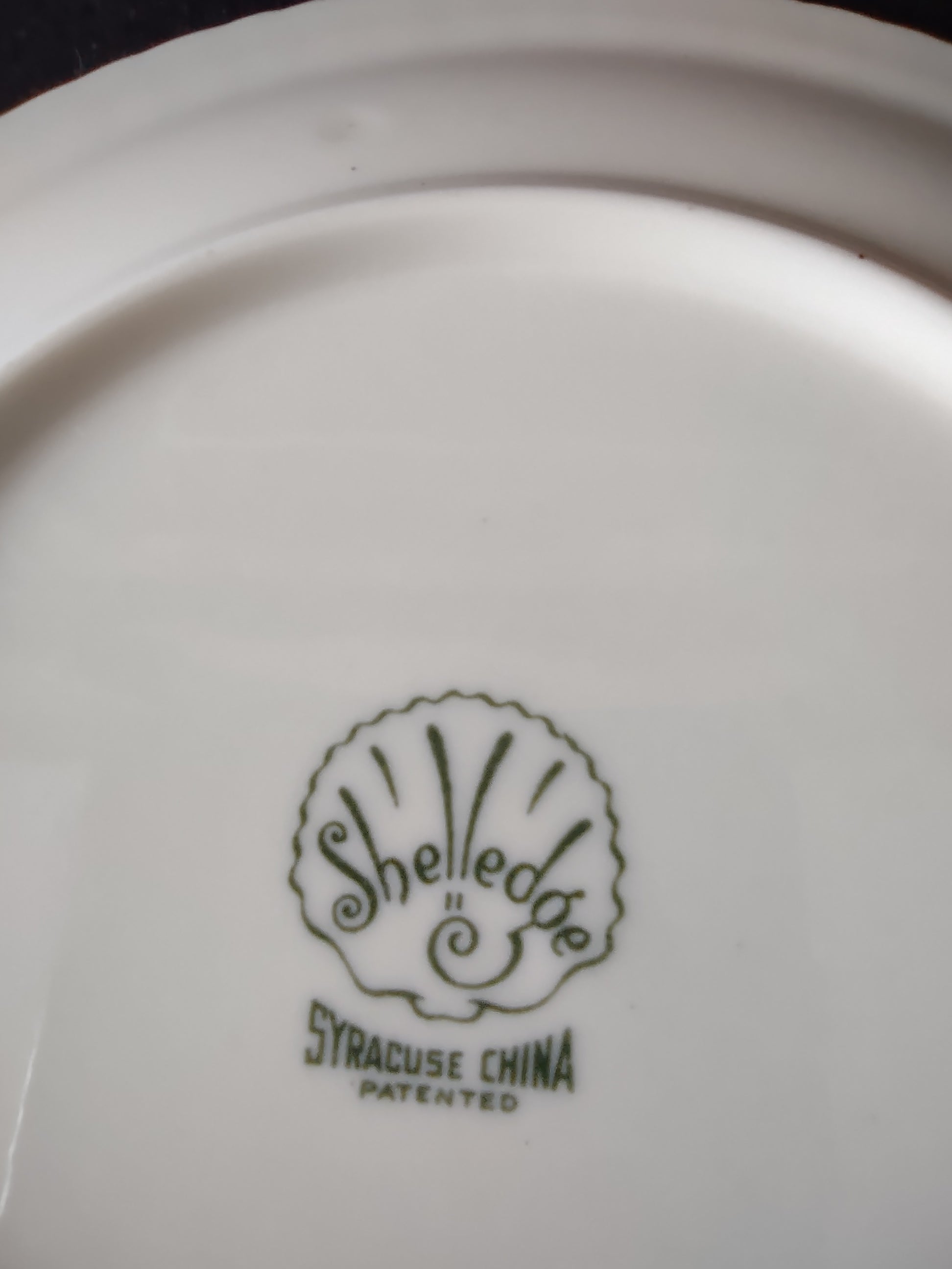 Vintage Syracuse China Shelledge White Embossed Ribbed 6in Plate [6579]
